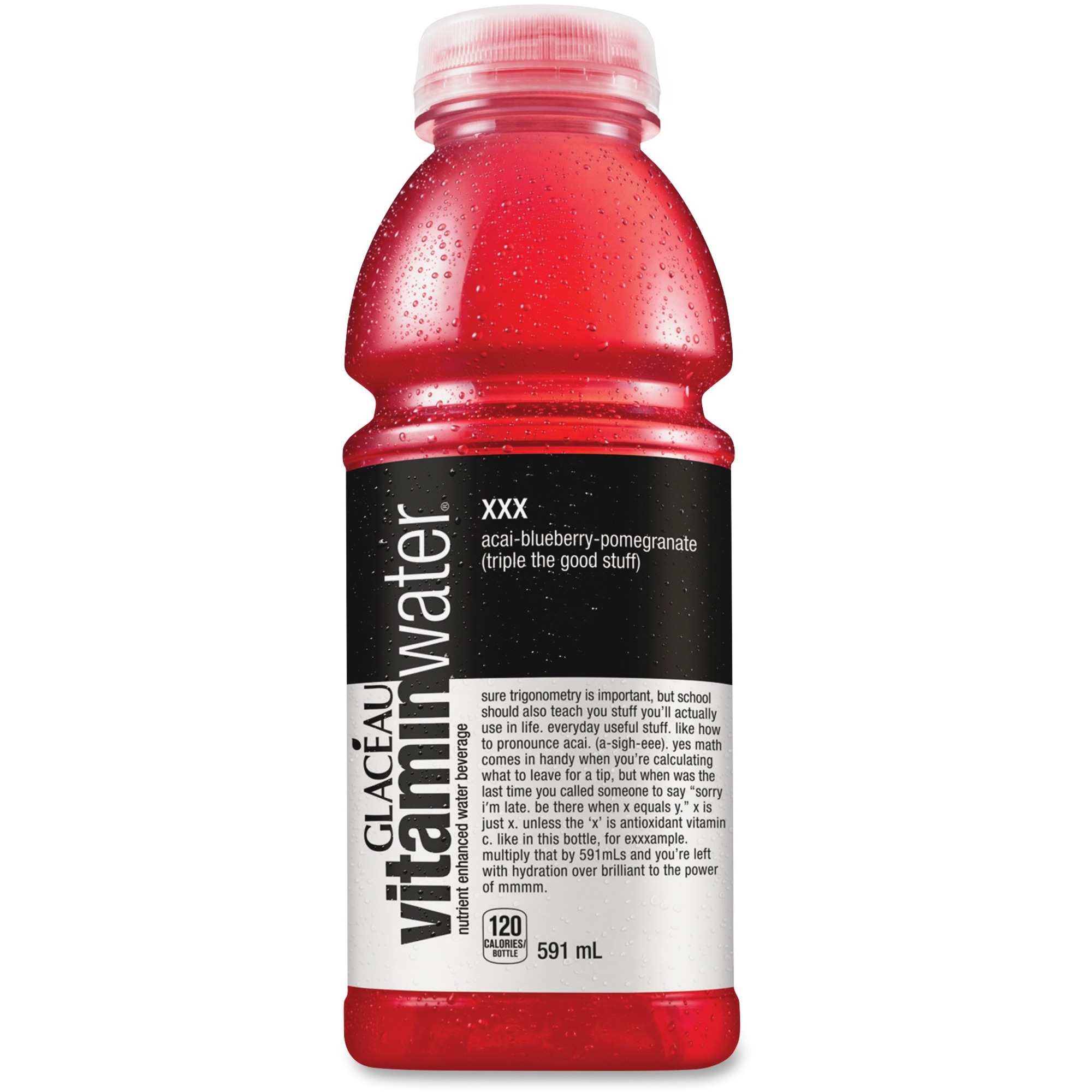 Glaceau VitaminWater xxx Acai/Berry Water Drink - Blueberry ...
