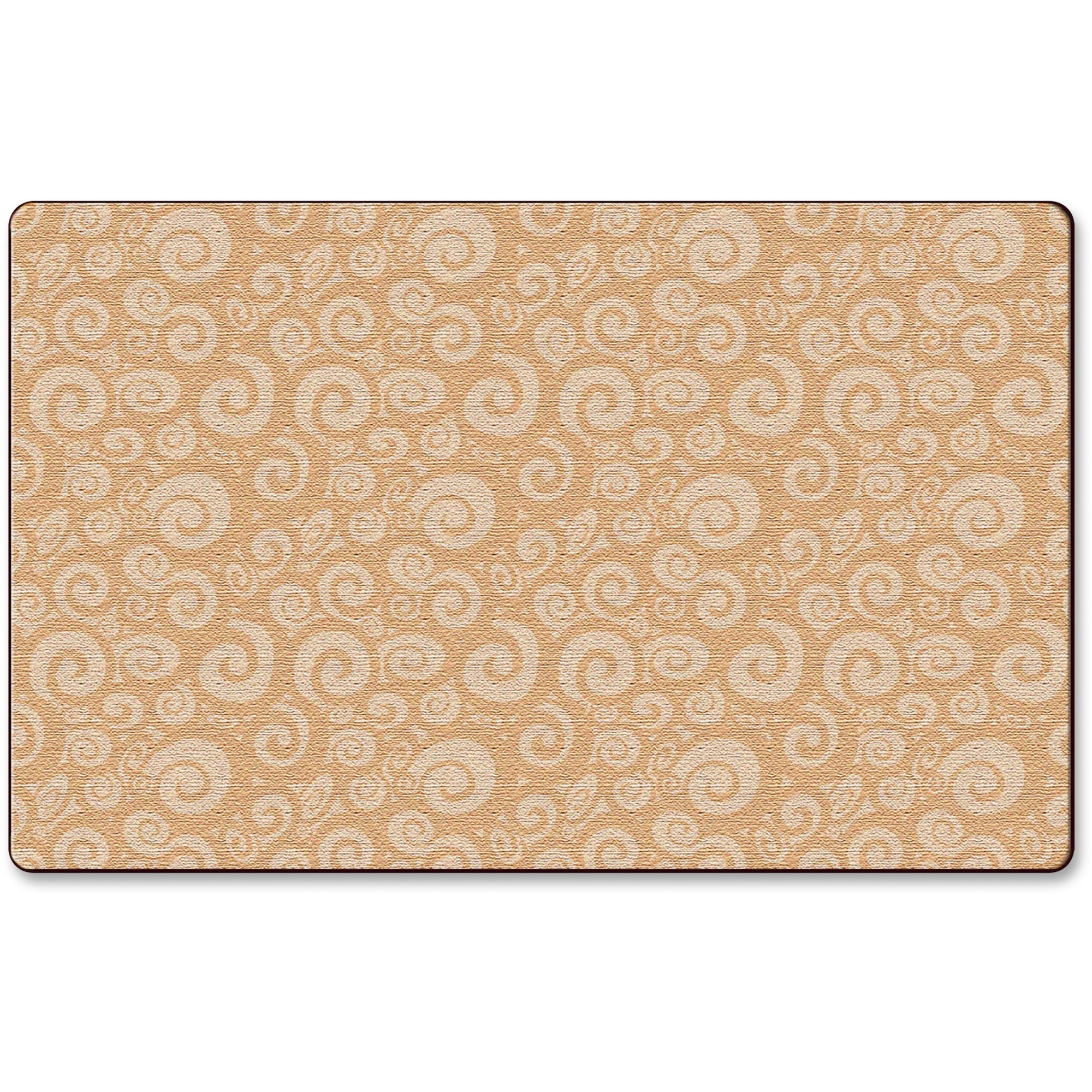 Flagship Carpets Solid Color Swirl Rug