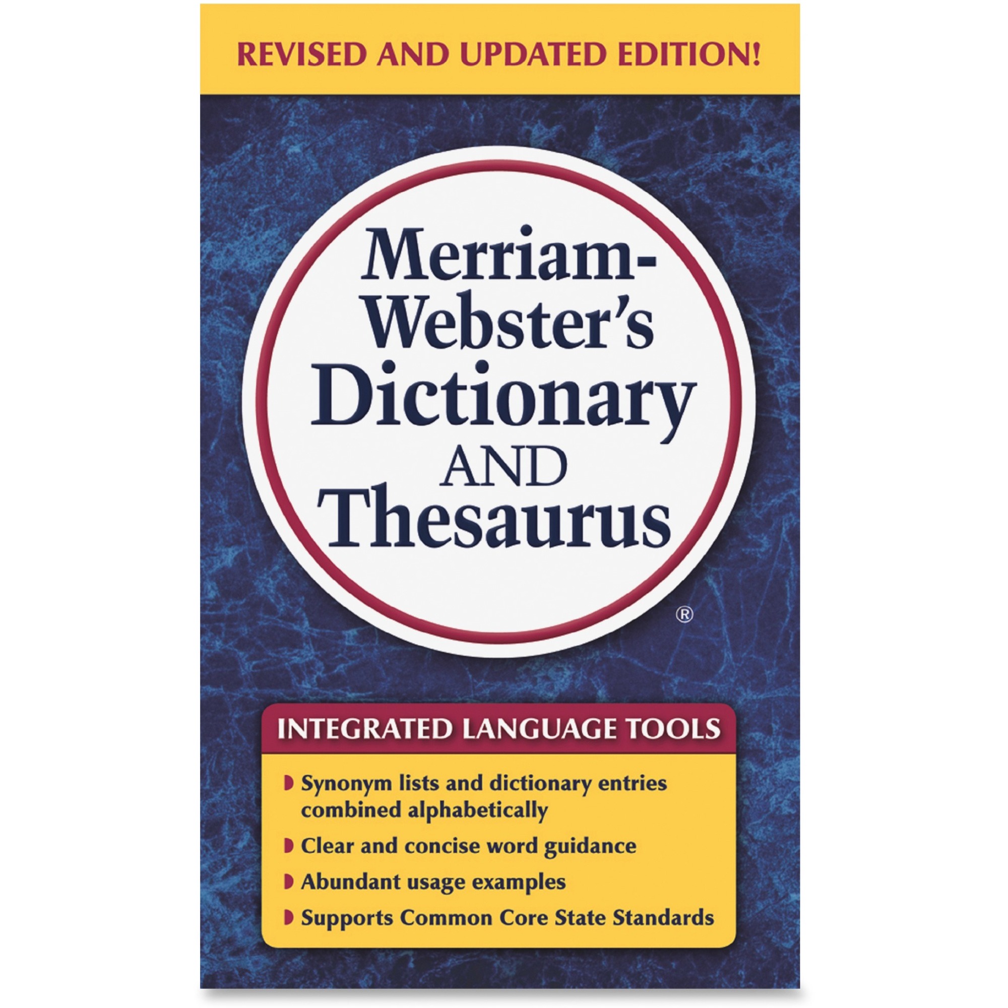 Mer8637 Merriam Webster Dictionary Thesaurus Printed Book Office