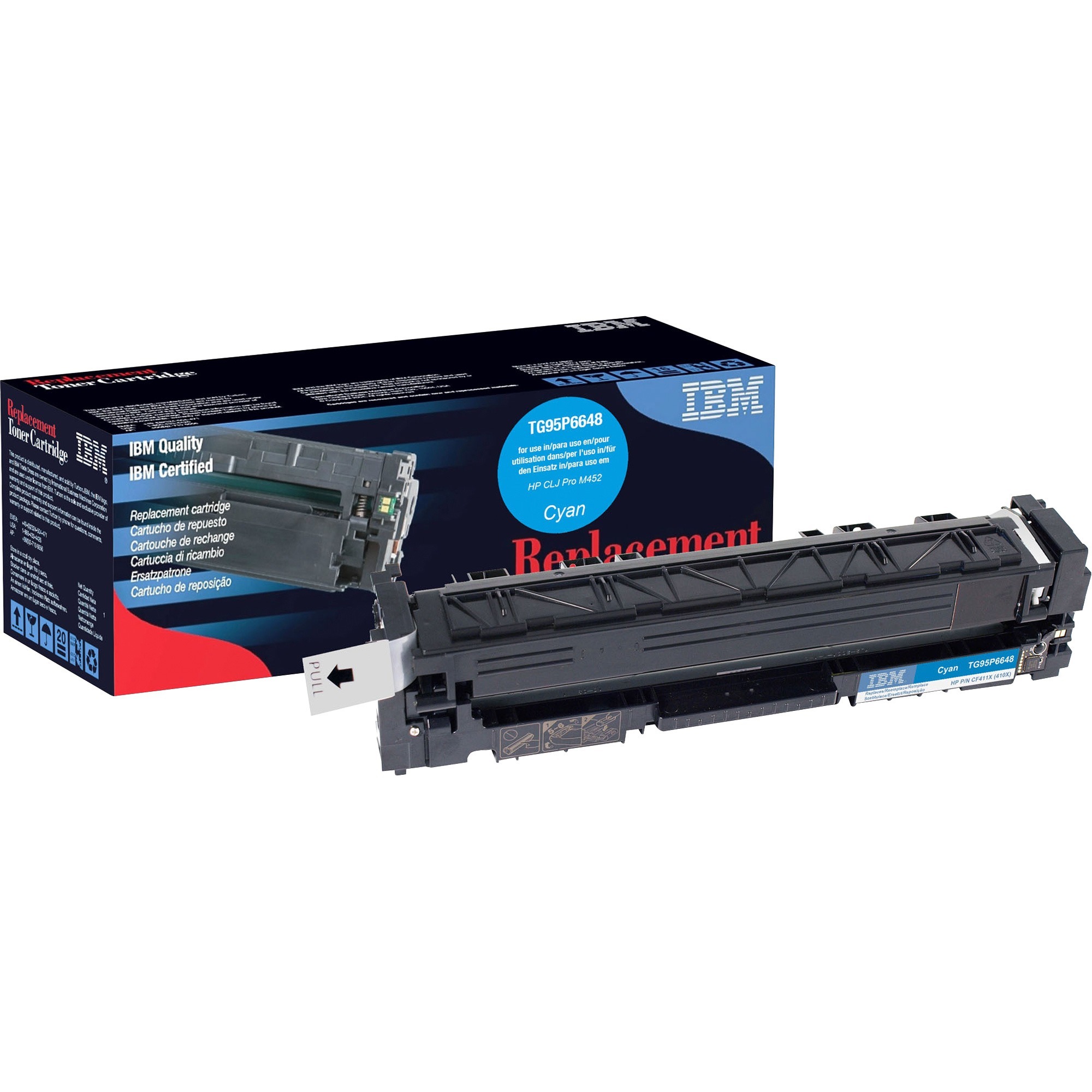 IBM Remanufactured Laser Toner Cartridge 410X (CF411X) - Cyan - 1 Each