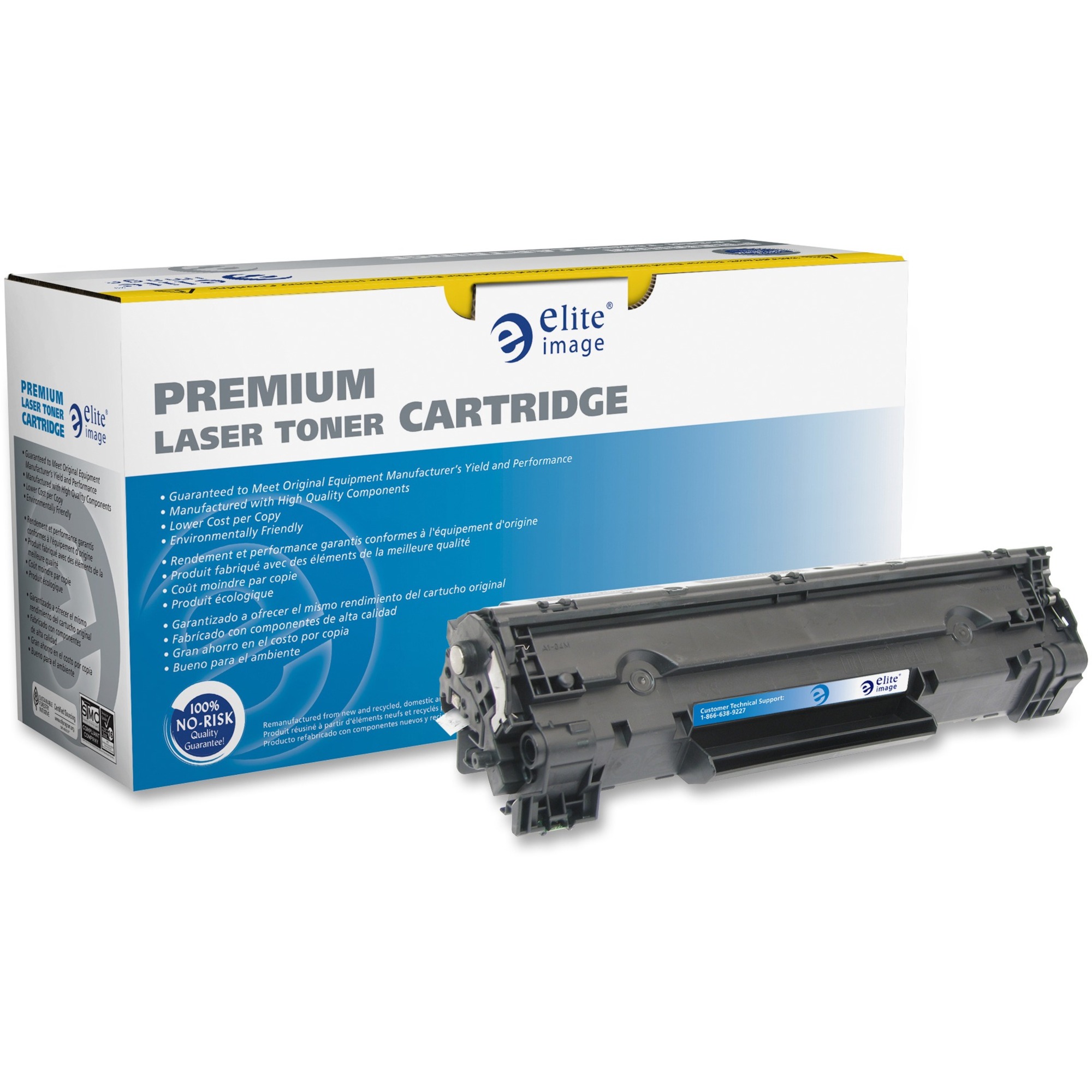 Elite Image Remanufactured Extended High Yield Laser Toner Cartridge 83X - Black - 1 Each