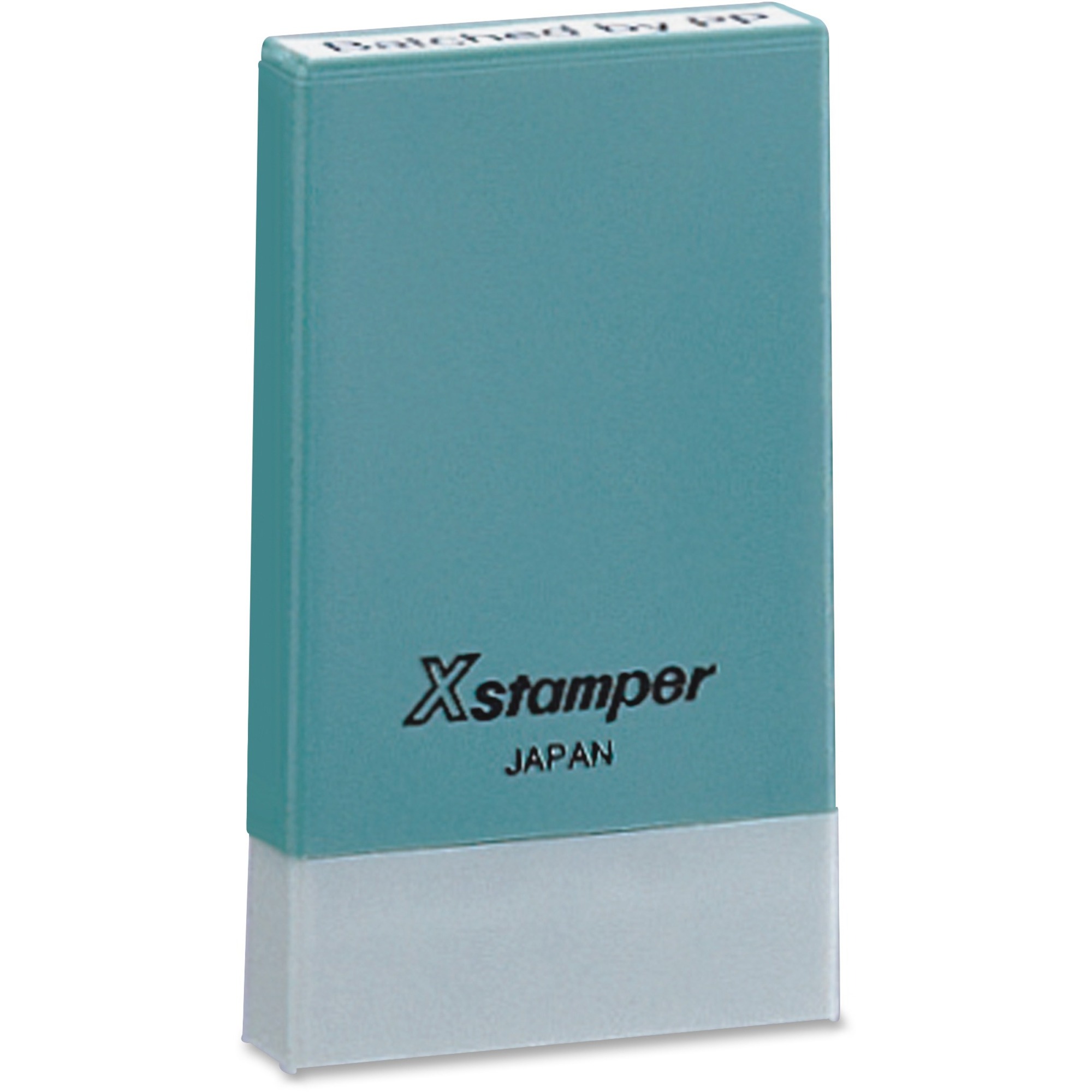 Xstamper Single Line Stamp - Custom Message Stamp - 1 Line(s) - 0.19" Impression Width x 1.44" Impression Length - 50000 Impression(s) - Assorted - Rubber - 1 Each