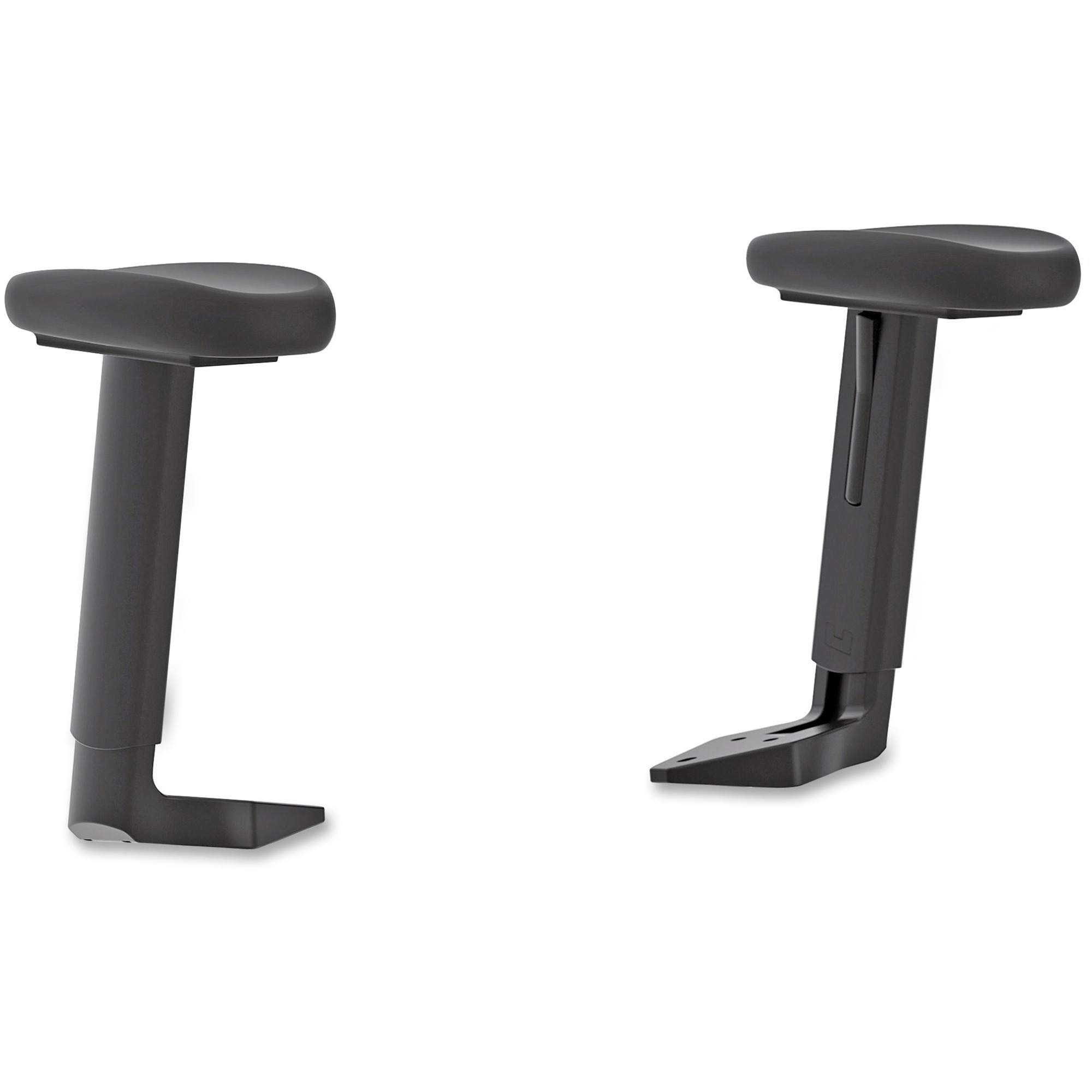 Basyx by HON Task Chair Arm Kit Black Polyurethane, Polypropylene