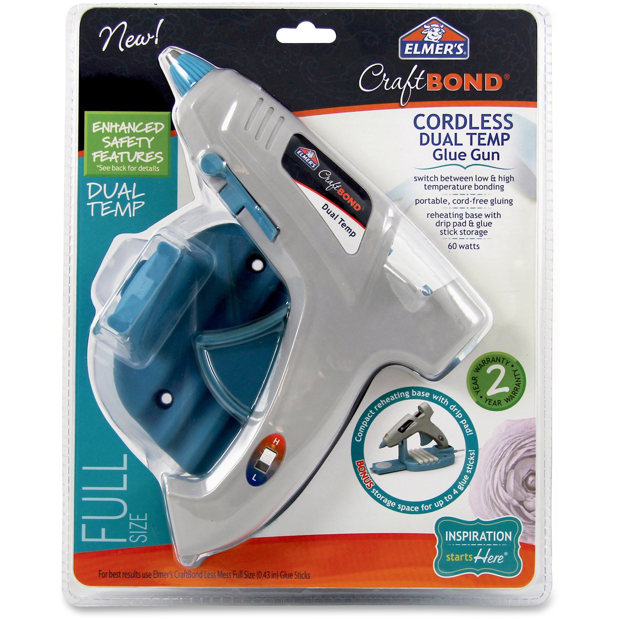 Elmer's CraftBond Cordless Dual Temp Glue Gun EPIE6052