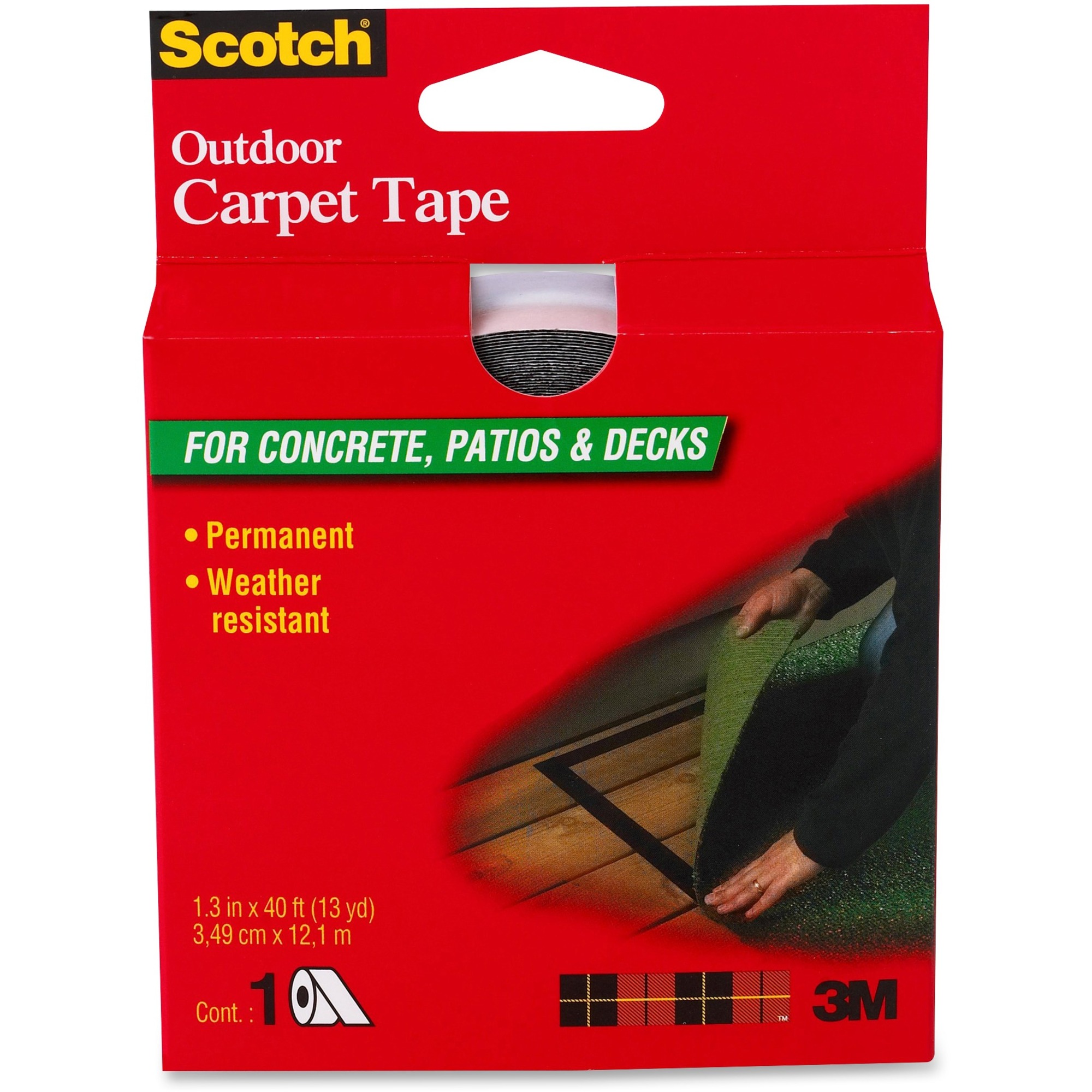 Scotch Mounting Tape 1 38 34 9 Mm Width X 13 3 Yd 12 2 M Length Heavy