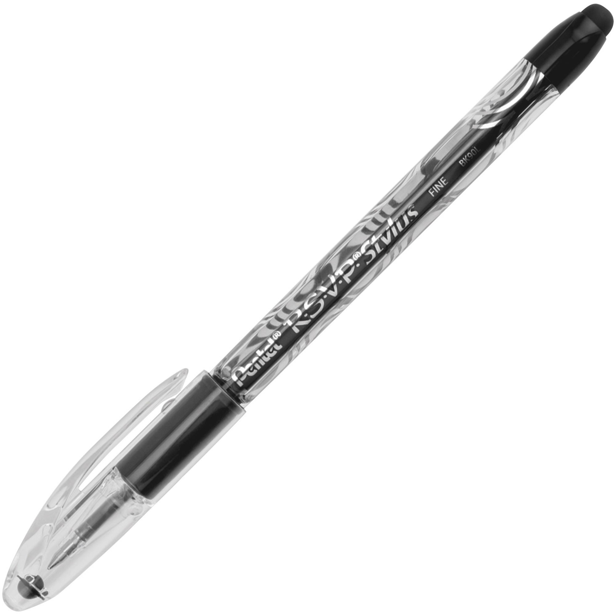 pentel-ballpoint-pen-0-7-mm-point-size-refillable-black-madill-the-office-company