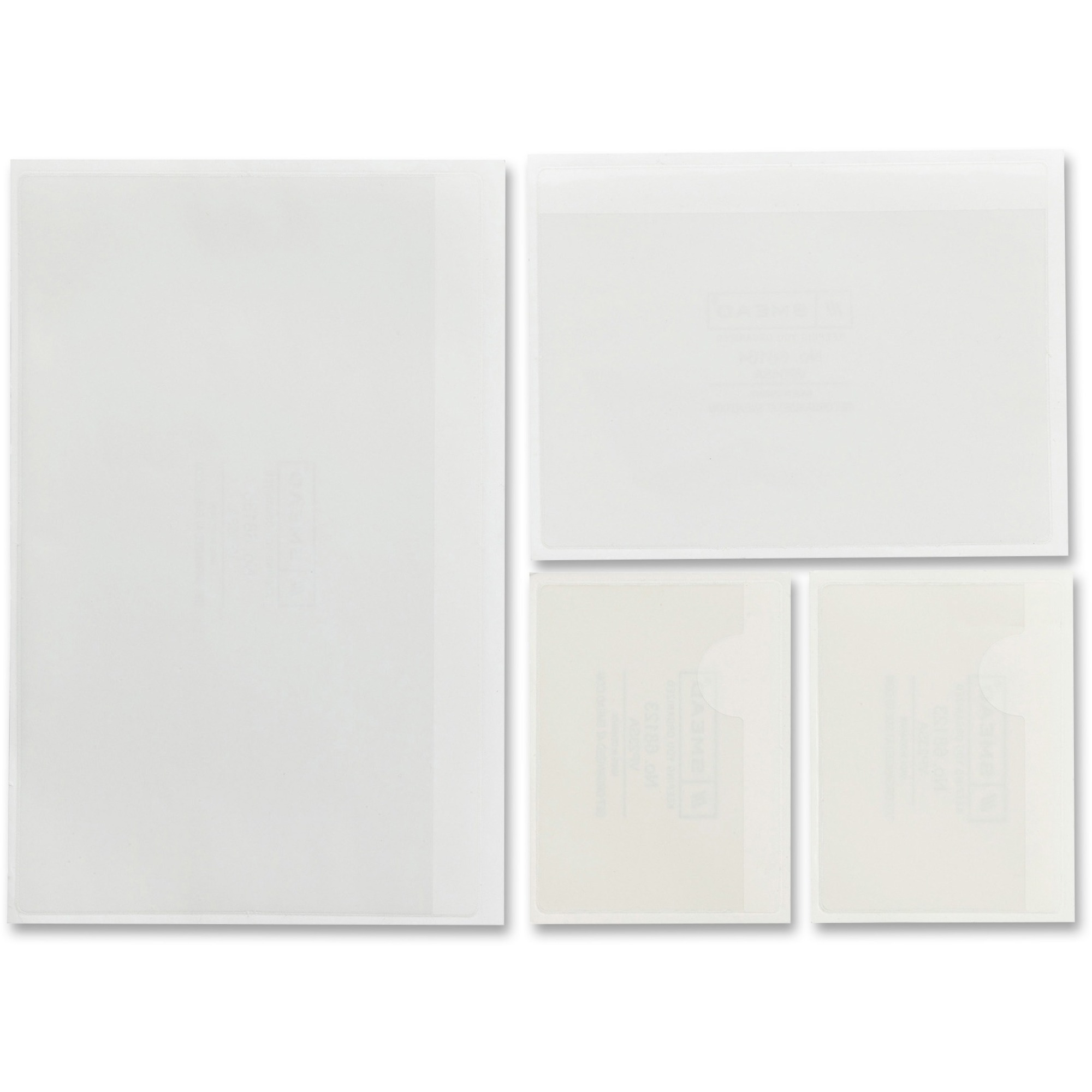 Smead SelfAdhesive Poly Pockets For Letter 8 1/2" x 11", 6" x 4", 3