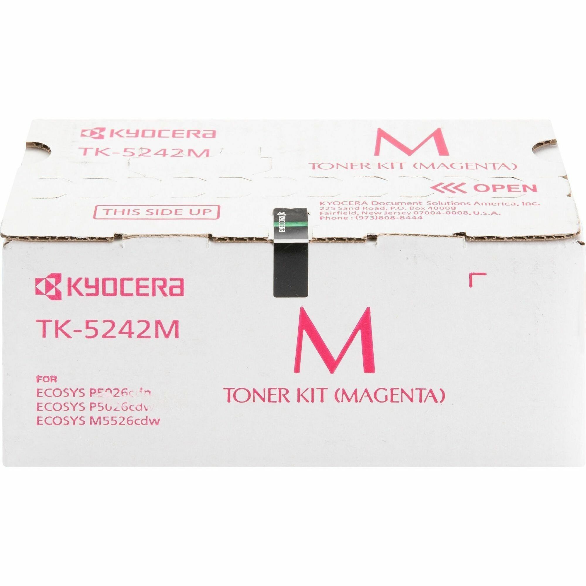 Kyocera TK-5242M Original Laser Toner Cartridge - Magenta - 1 Each