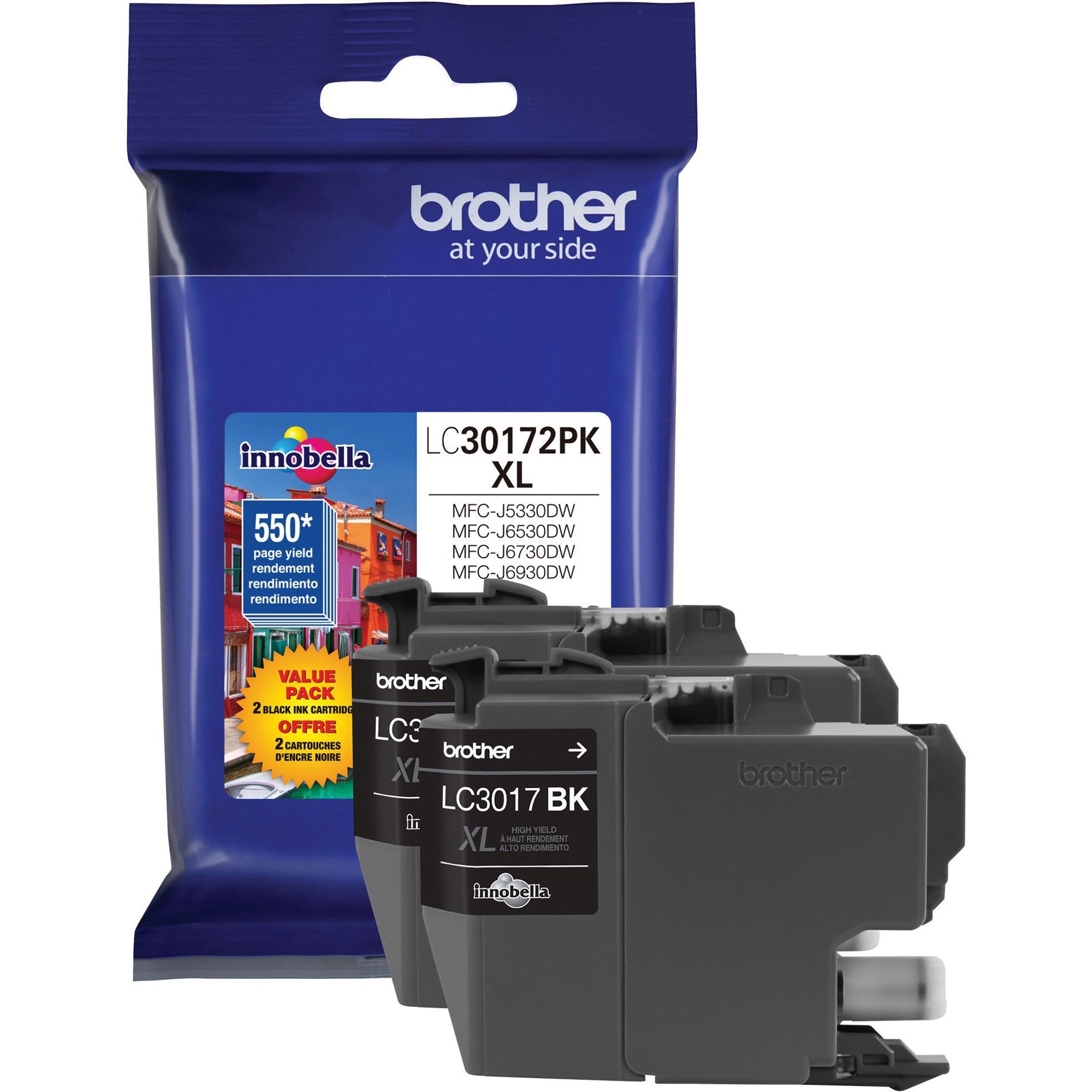 Brother Innobella LC30172PK Original High Yield Inkjet Ink Cartridge - Black - 2 / Pack