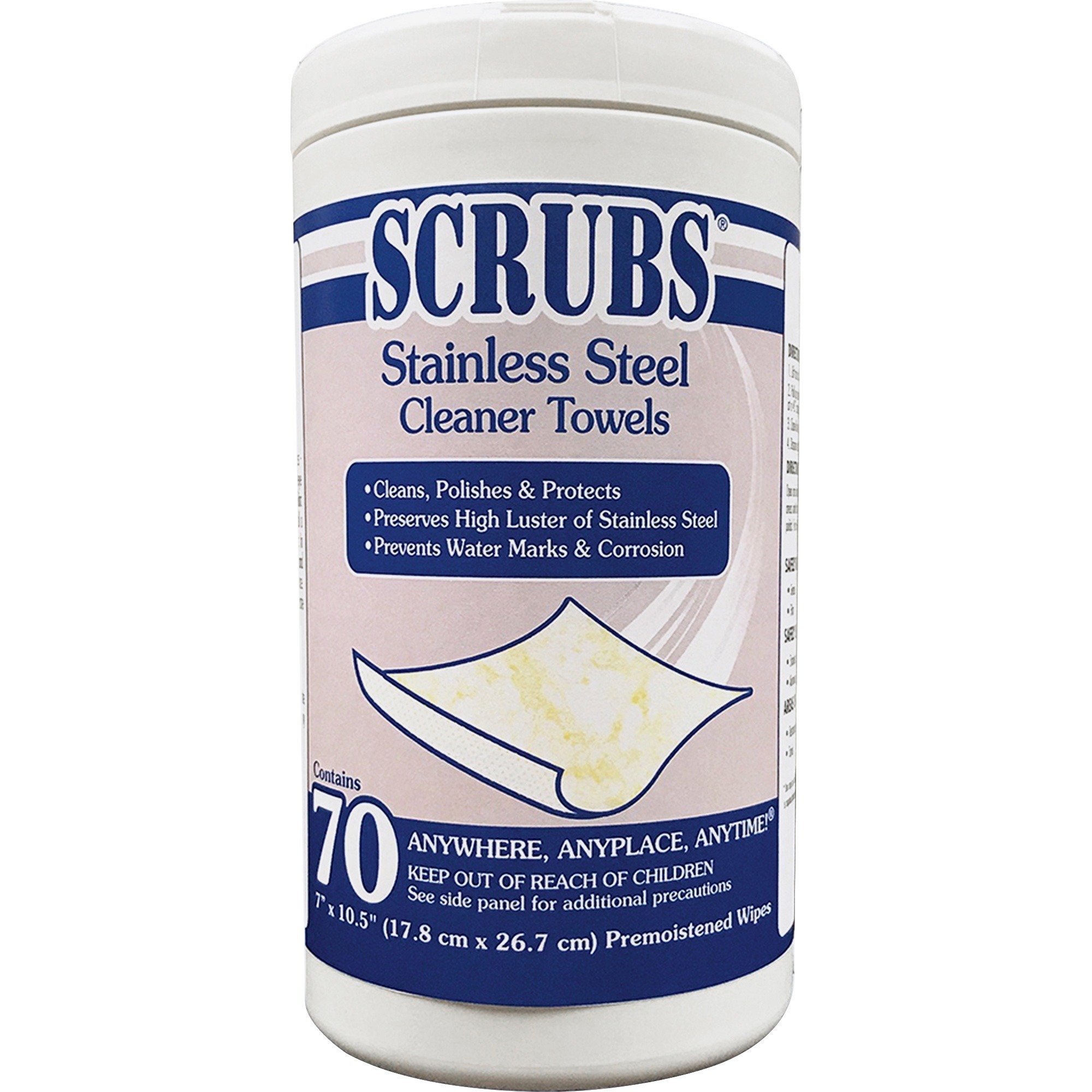 SCRUBS Stainless Steel Cleaner Wipes ITW91970