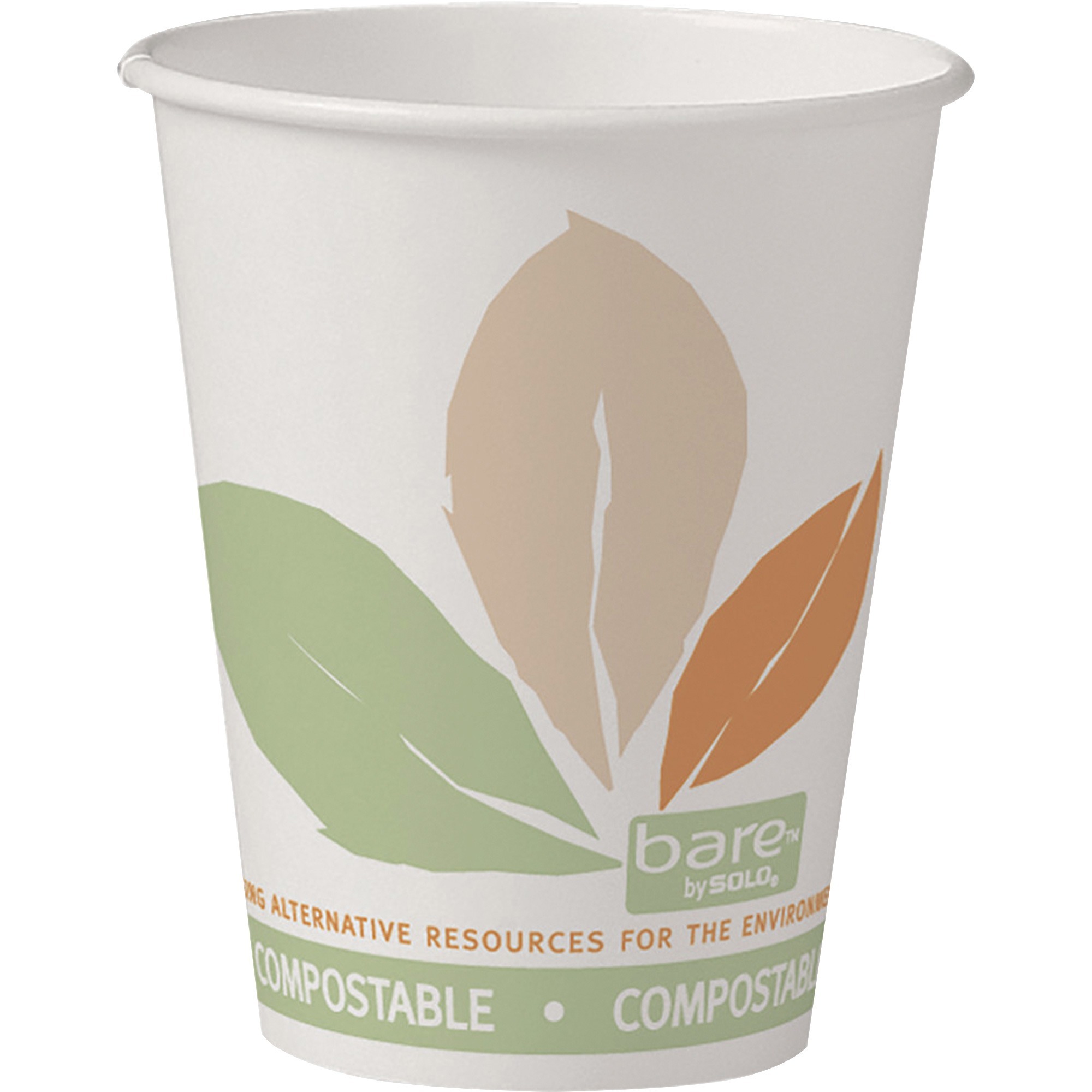 Solo Bare Eco-Forward 8 oz SSPLA Paper Hot Cups - 8 fl oz - Multi - Paper, Polylactic Acid (PLA) - Hot Drink, Beverage - 50/Pack - 20 / Carton