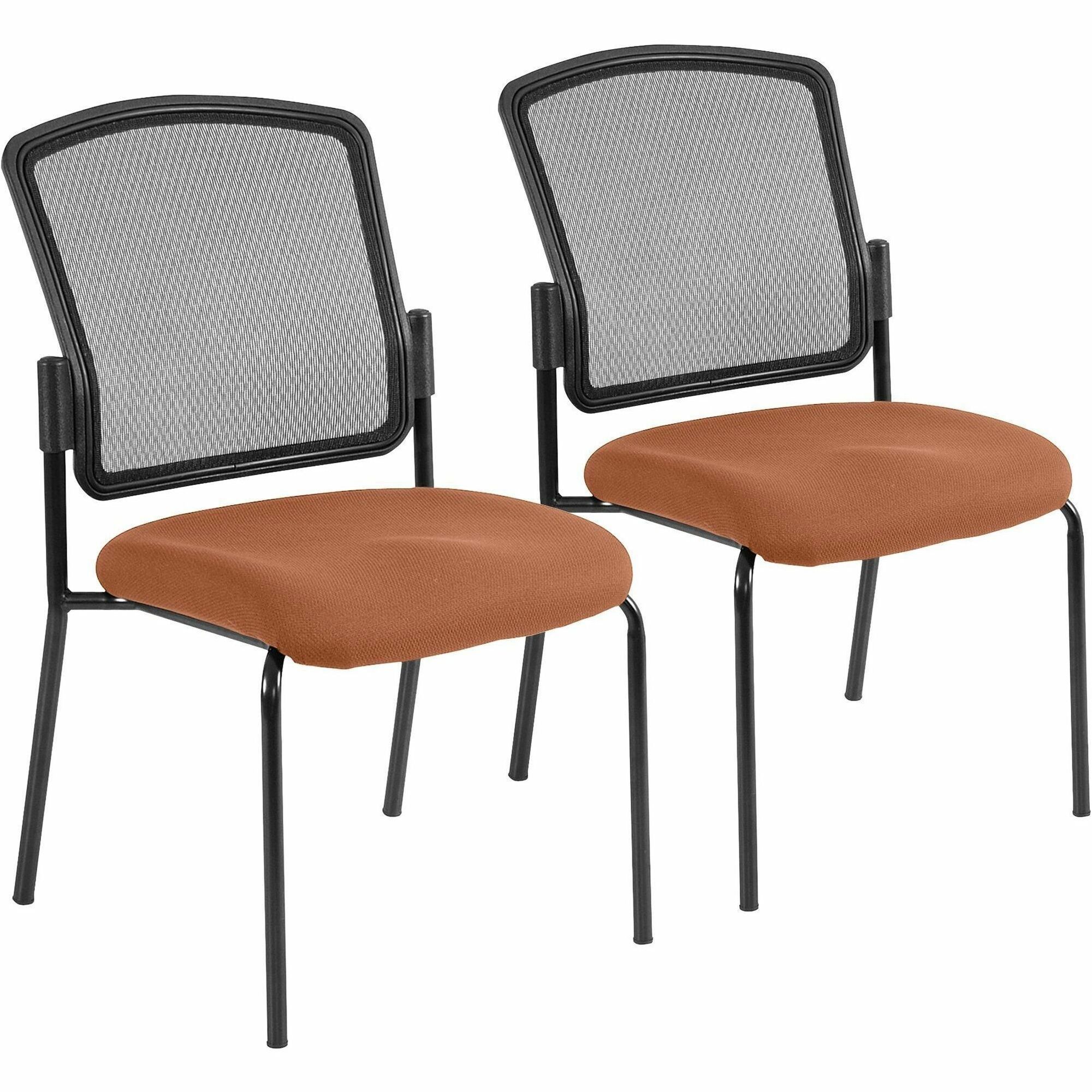 Eurotech dakota 2 Stackable - Coral Azalea Seat Color - Fabric Seat Material - Four-legged Base - 1 Each