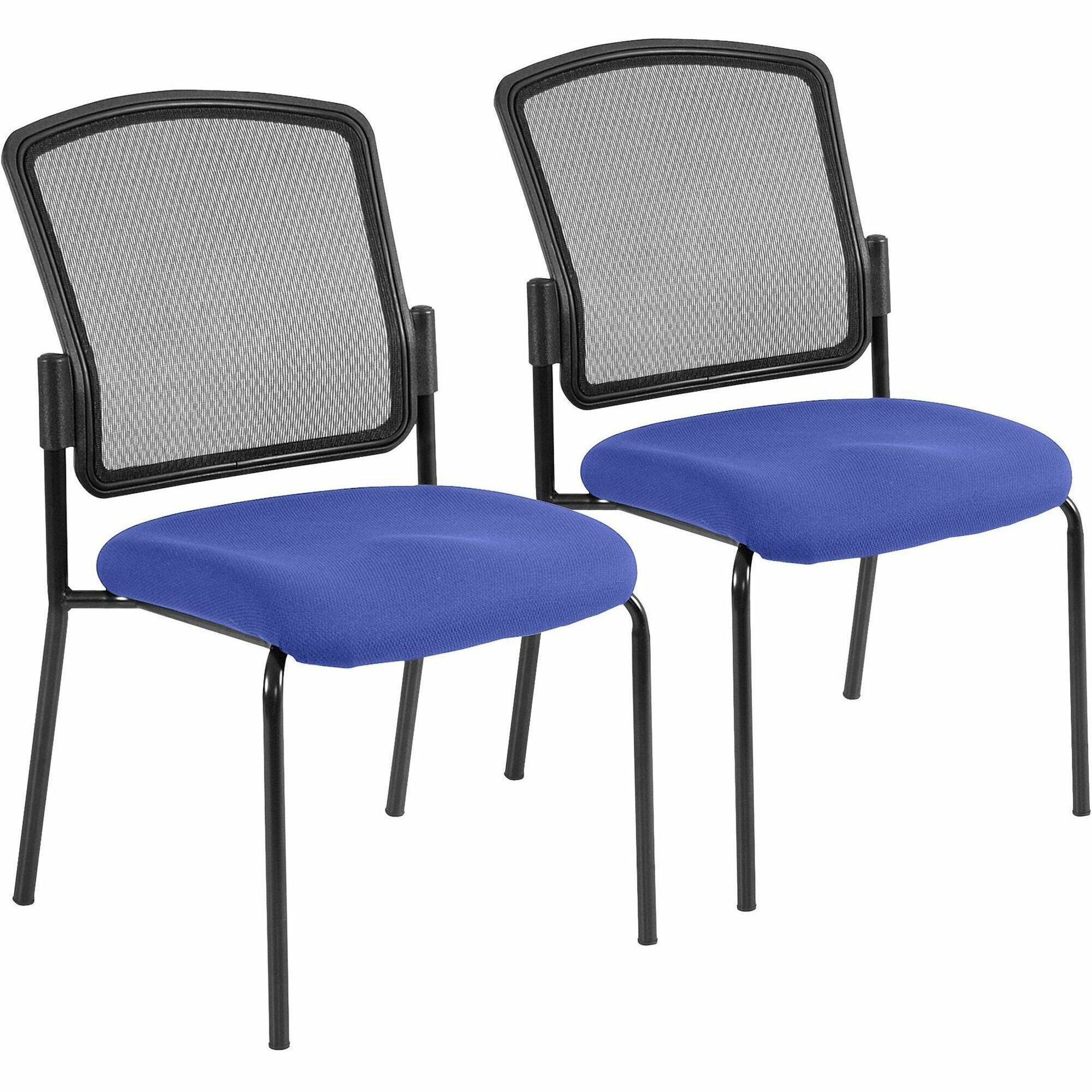 Eurotech dakota 2 Stackable - Cobalt Seat Color - Fabric Seat Material - Four-legged Base - 1 Each