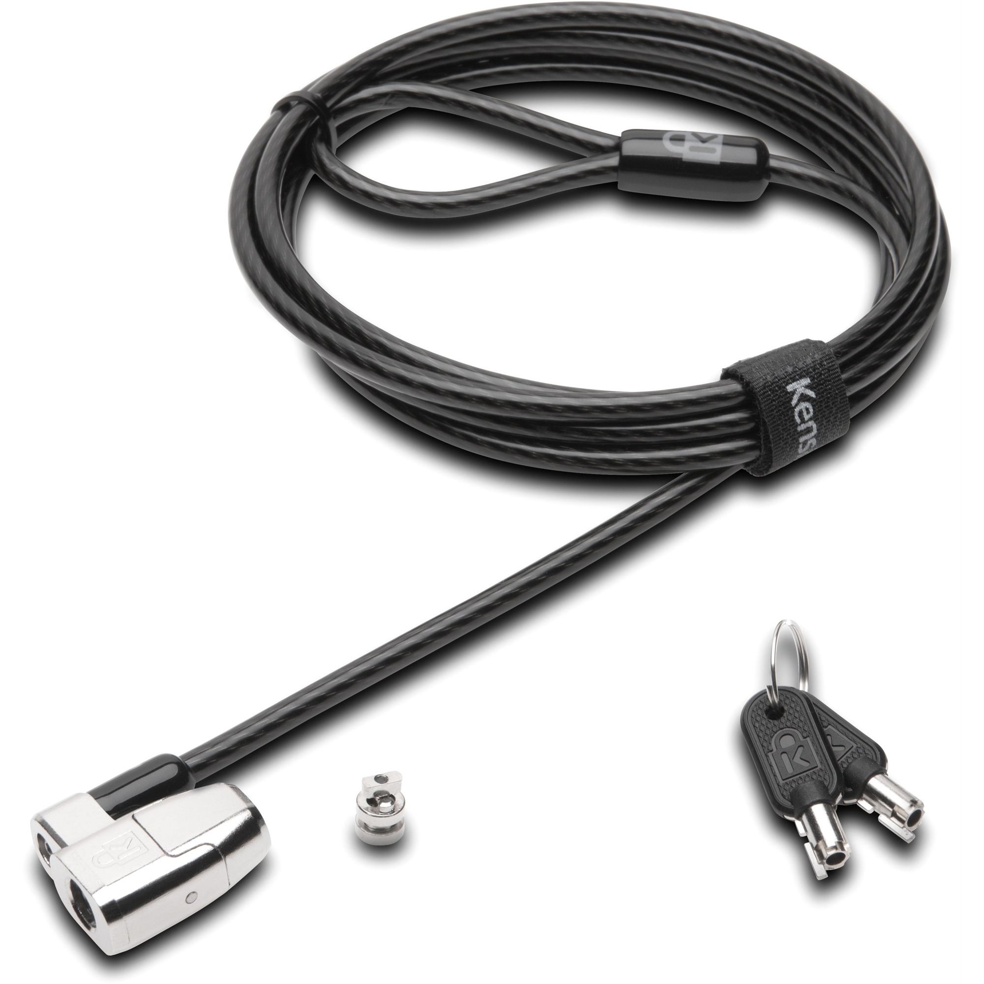 Kensington ClickSafe 2.0 Keyed Laptop Lock - 5.9 ft (1.80 m) Cable - Keyed Lock - Carbon Steel - For Notebook