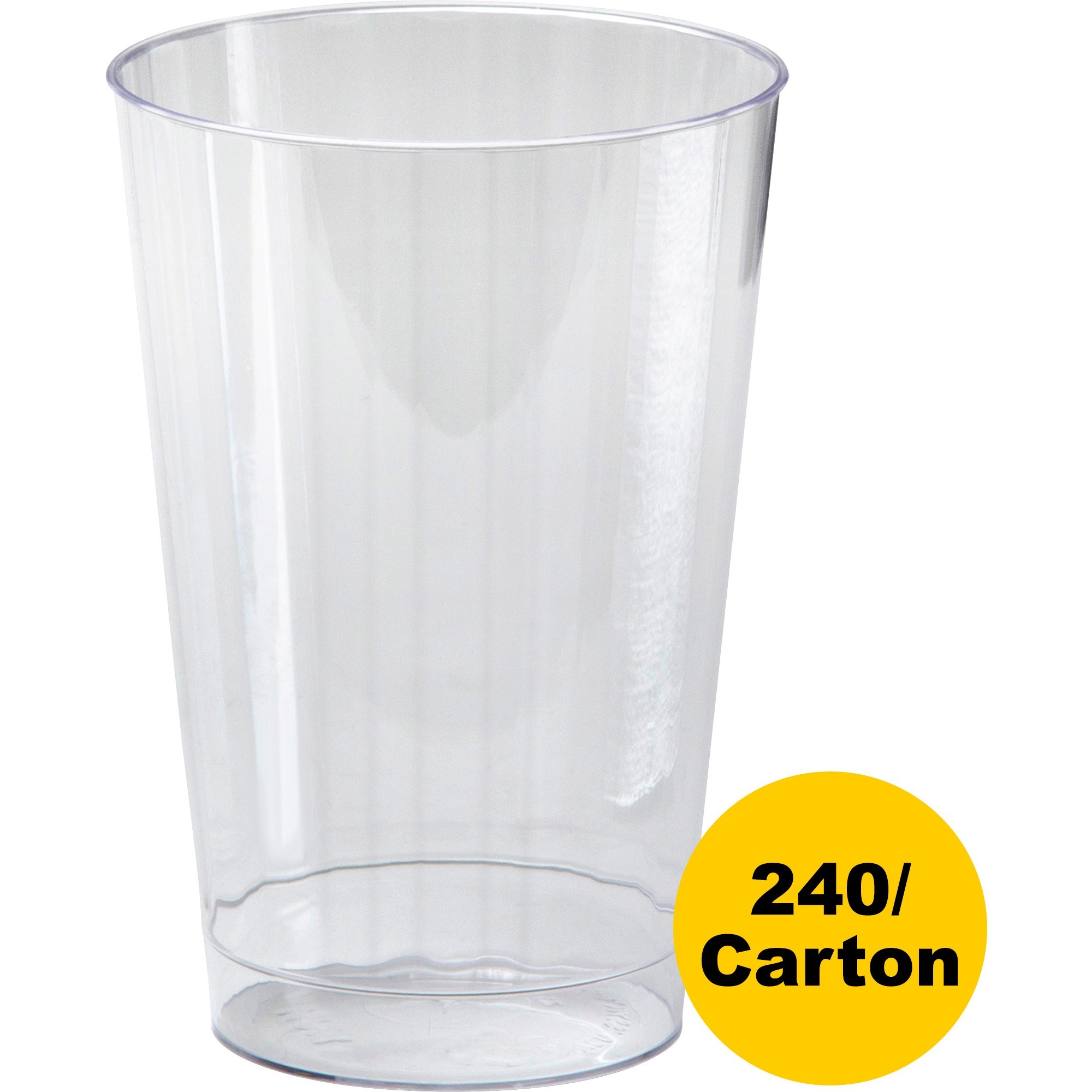 Classicware Classic Plastic Tumblers - Clear - Plastic - 16/Pack - 15 / Carton