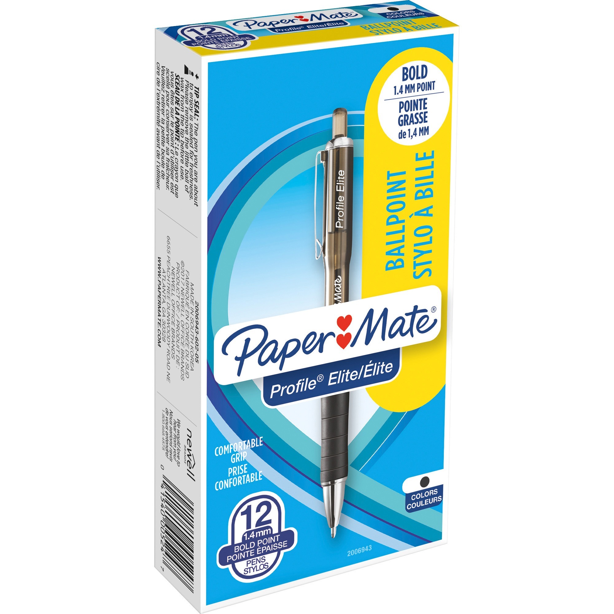 Paper Mate Profile Elite Retract. Ballpoint Pens - Extra Bold Point ...