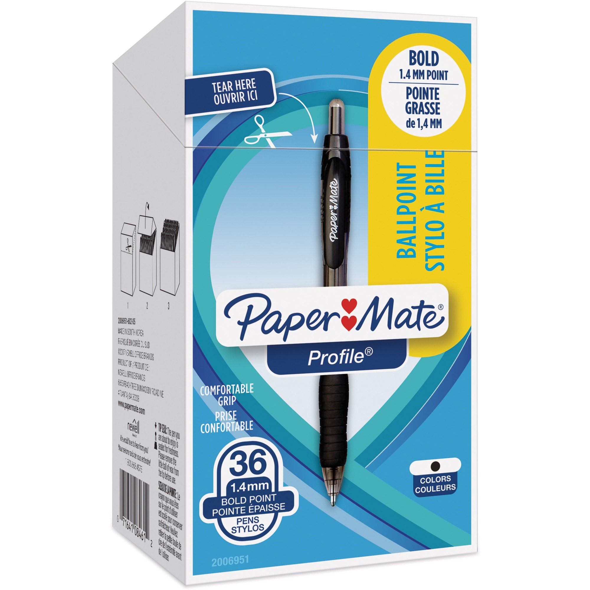 Paper Mate Profile Elite Retract. Ballpoint Pens - Extra Bold Point ...