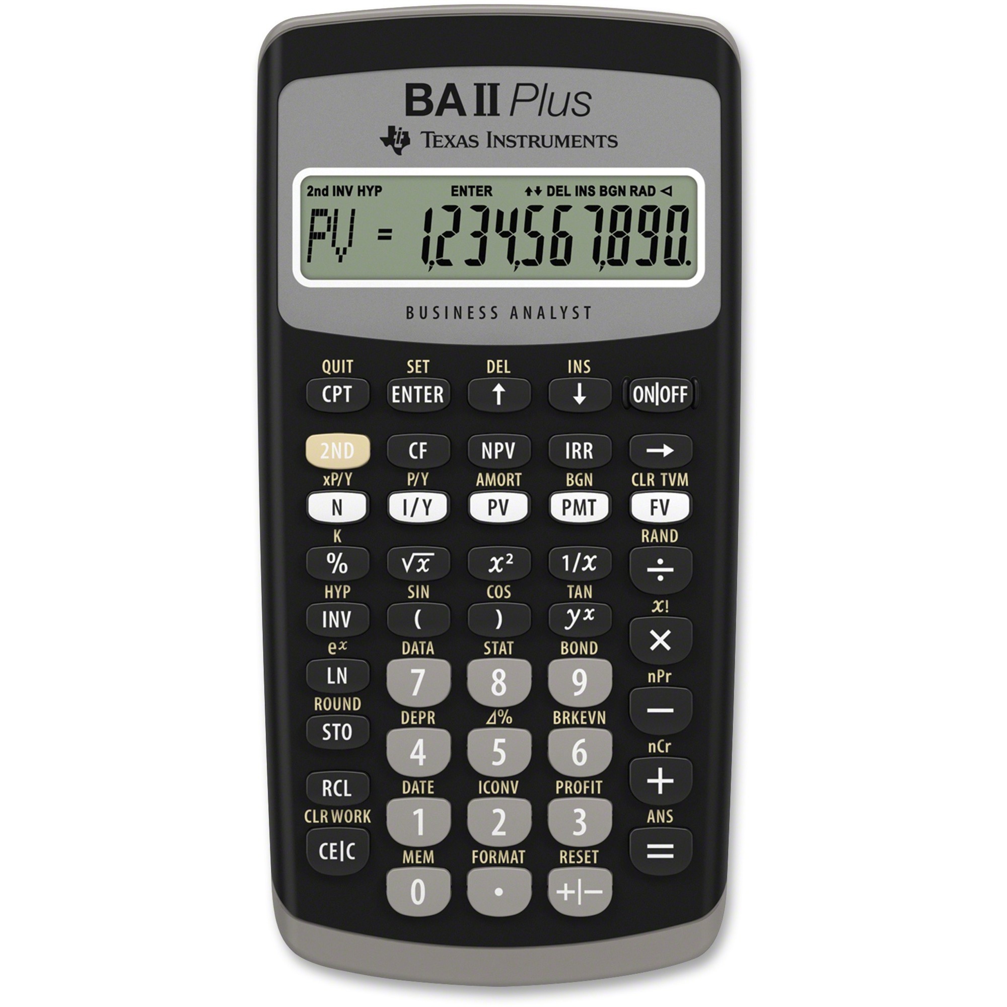 conservador Asentar Lógicamente Texas Instruments BA-II Plus Advance Financial Calculator