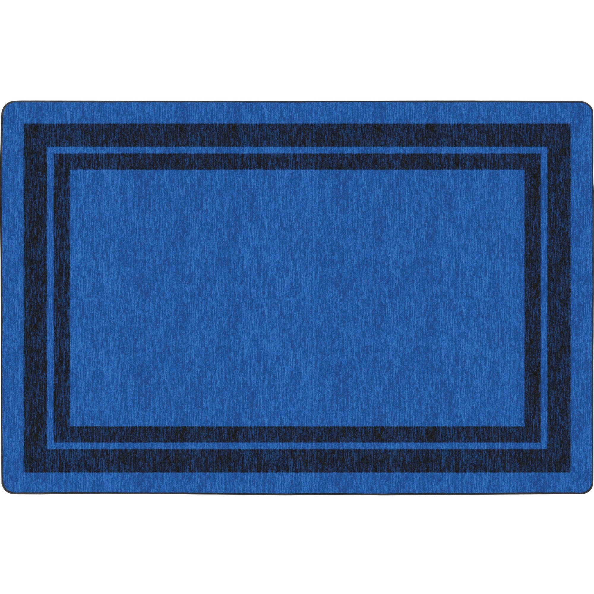 Flagship Carpets Double Dark Tone Border Blue Rug