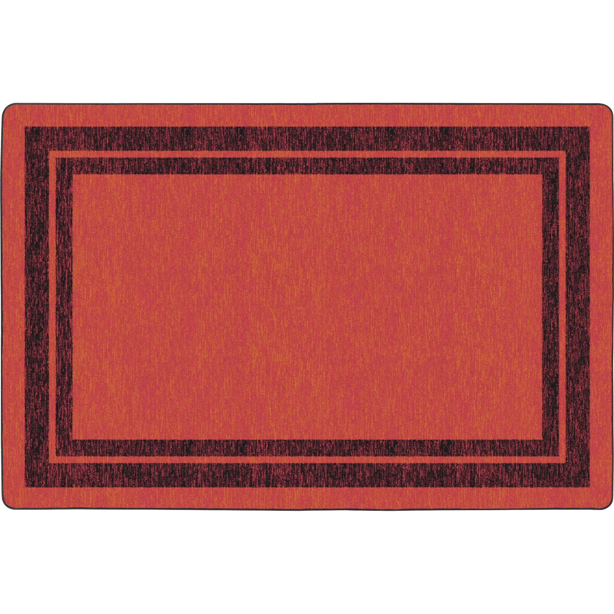 Flagship Carpets Double Dark Tone Border Red Rug