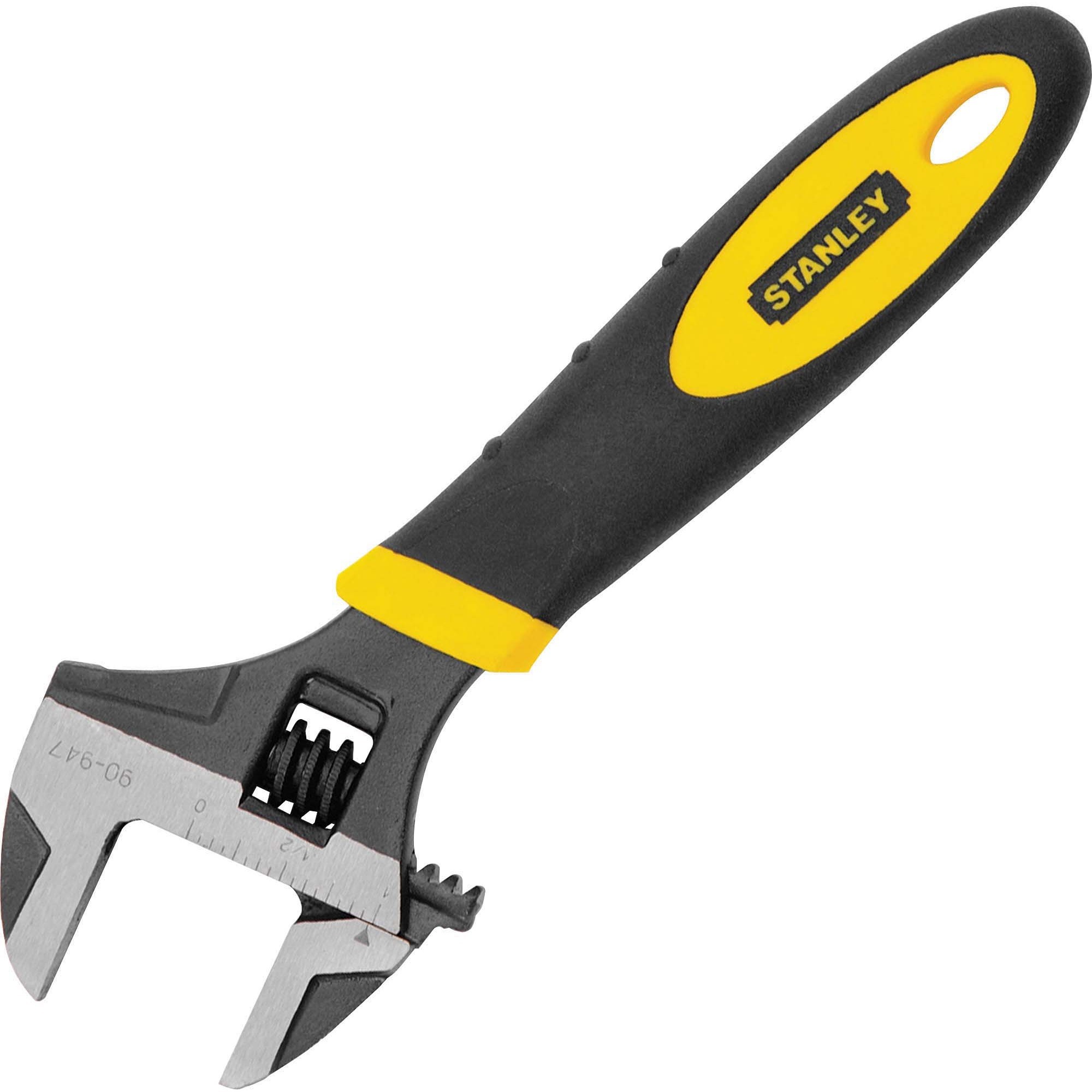 Bostitch 6" Adjustable Wrench 6" (152.40 mm) Length Black, Yellow