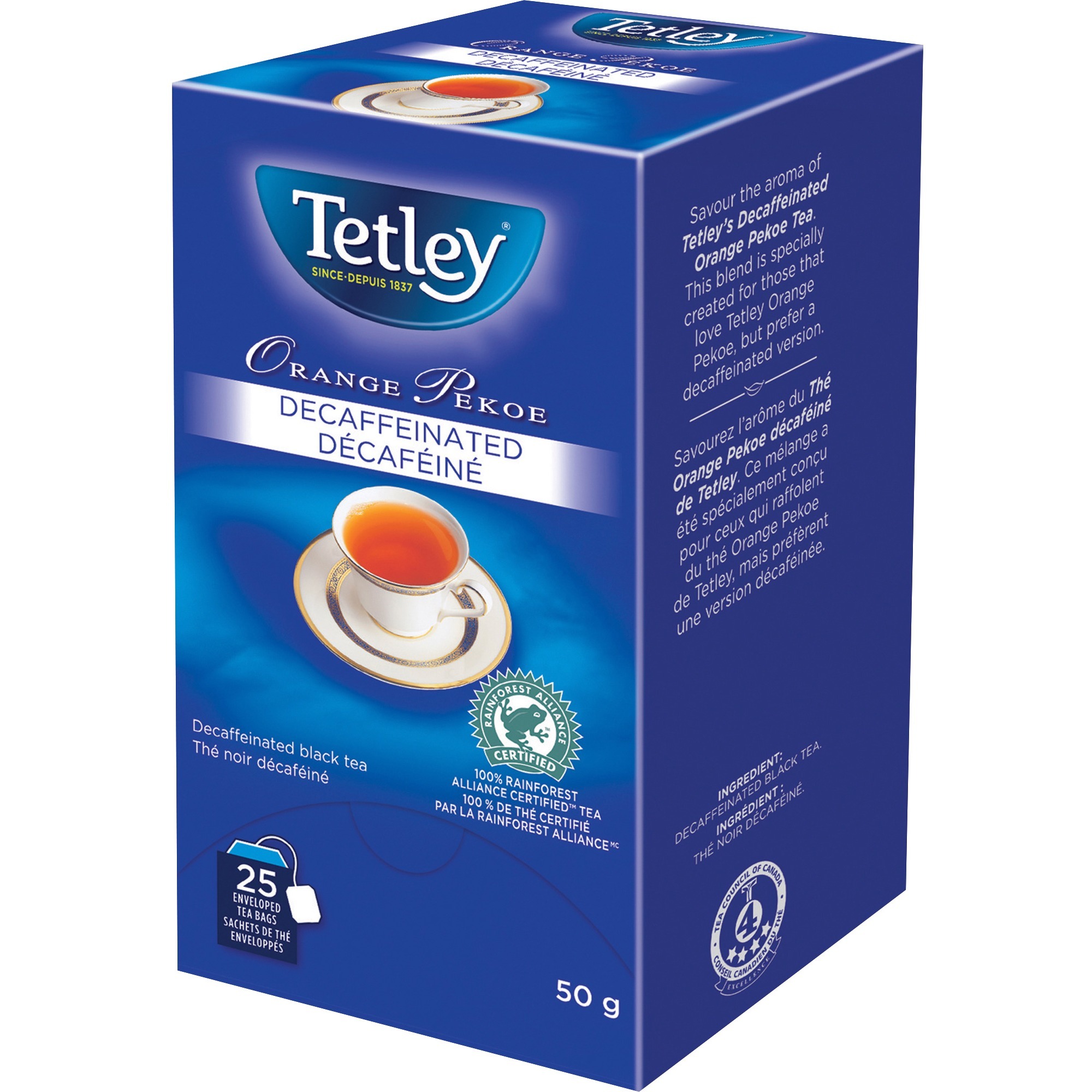 ECS Coffee Tetley Decaffeinated Tea Decaffeinated Orange Pekoe 20