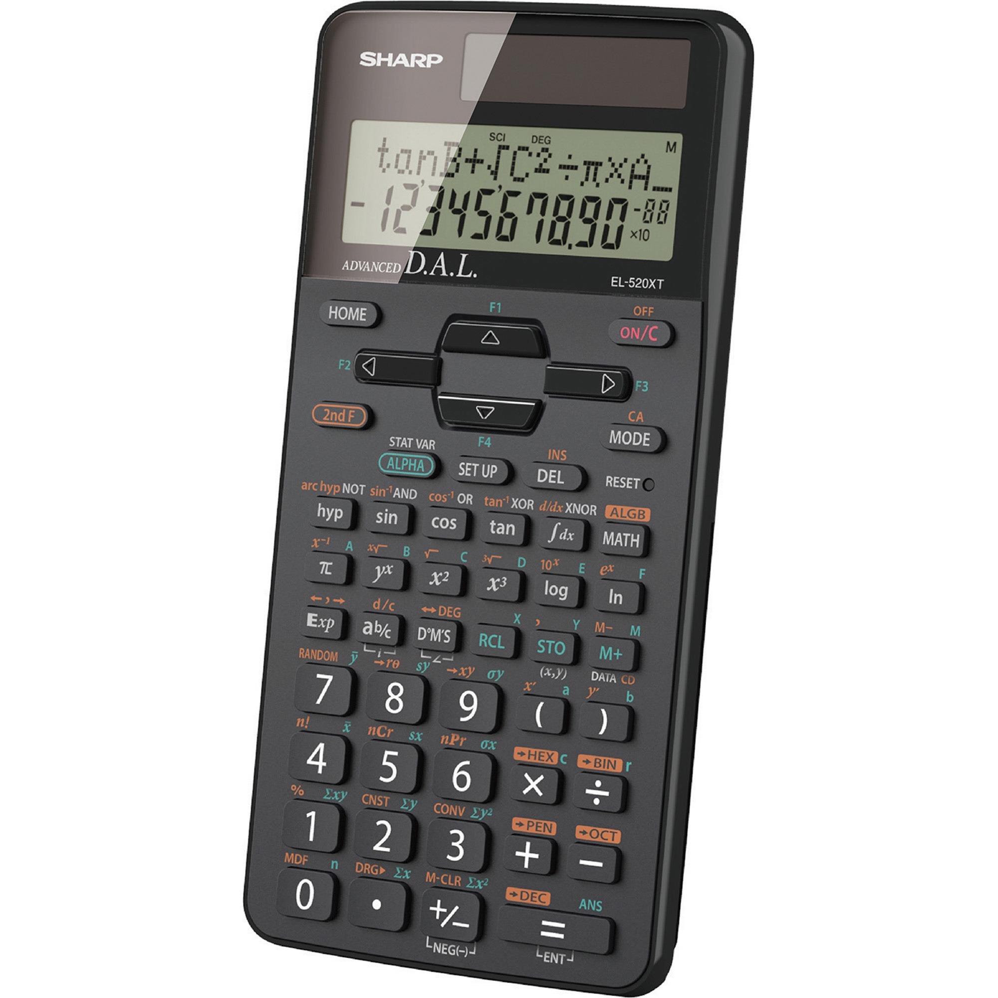 Sharp EL-520XTBBK Scientific Calculator - 419 Functions - 2 Line(s ...