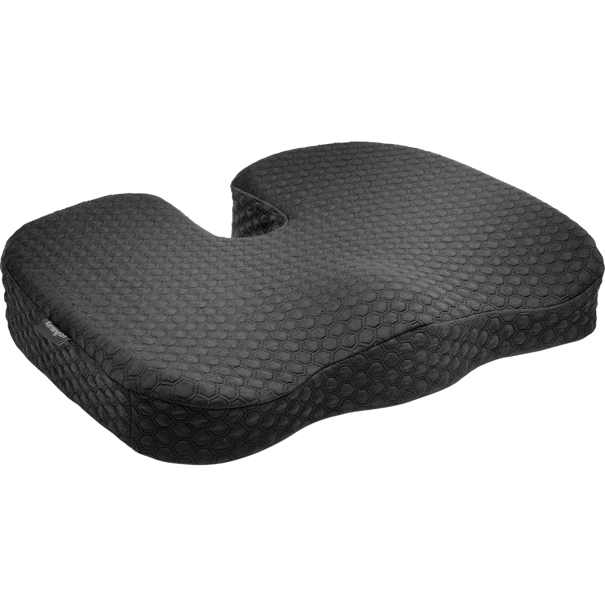 Kensington Premium Cool-Gel Seat Cushion - 18.10" (459.74 mm) x 14.30" (363.22 mm) - Gel, Memory Foam Filling - U-shaped - Comfortable, Ergonomic Design, Durable, Machine Washable, Easy to Clean, Carrying Strap, Anti-slip - 1