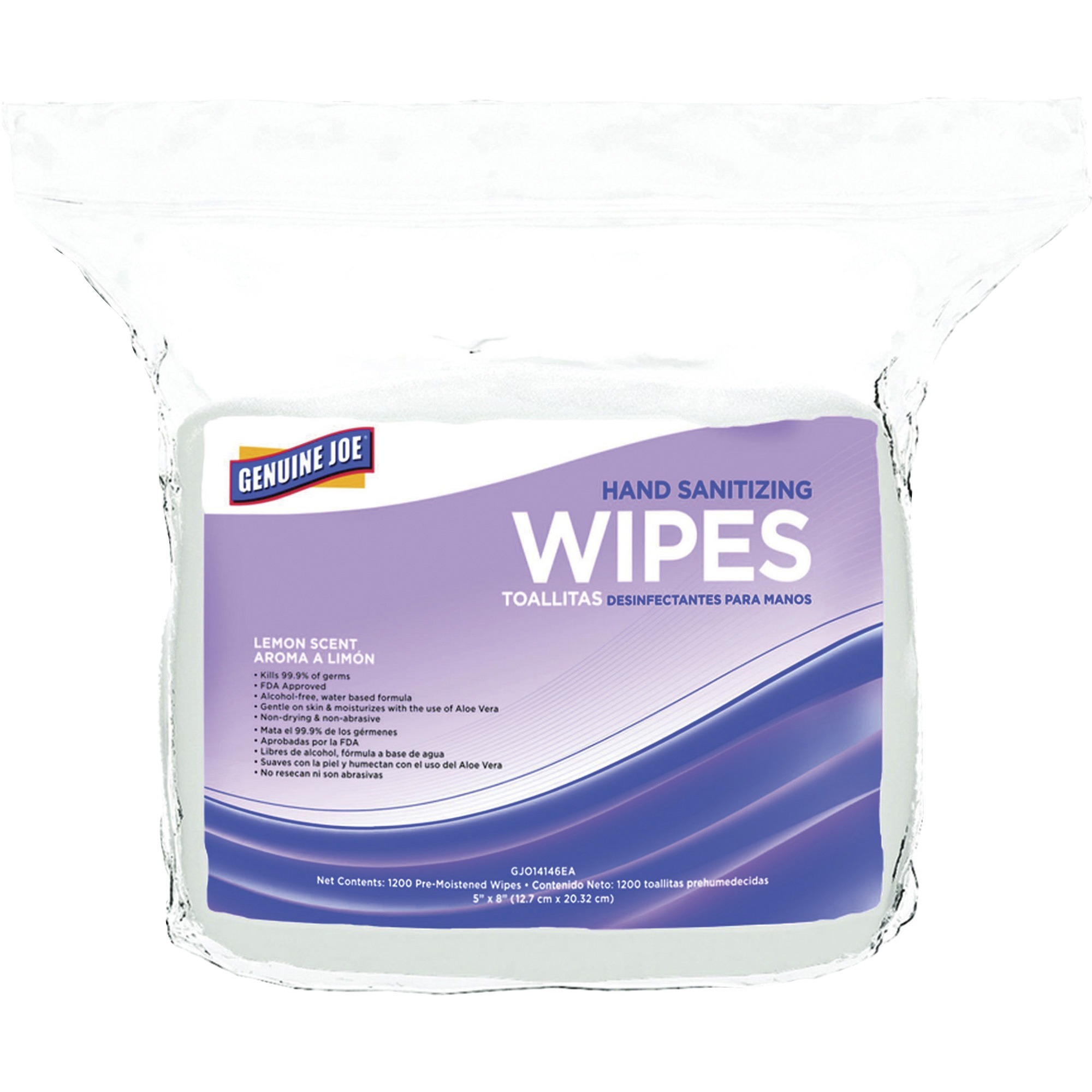 Genuine Joe Alcoholfree Hand Sanitizing Wipes GJO14146
