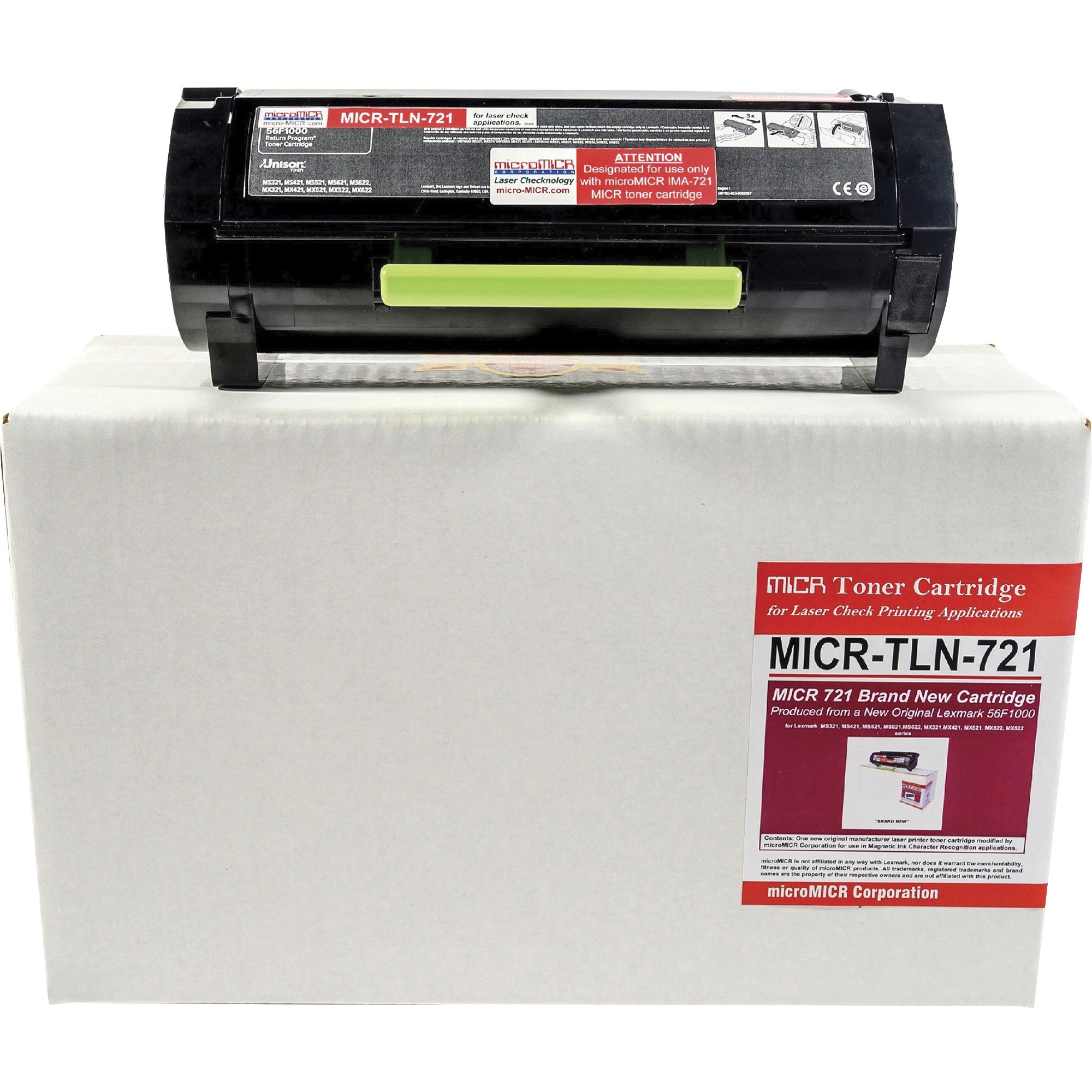 microMICR MICR Laser Toner Cartridge 56F1000 - Black - 1 Each