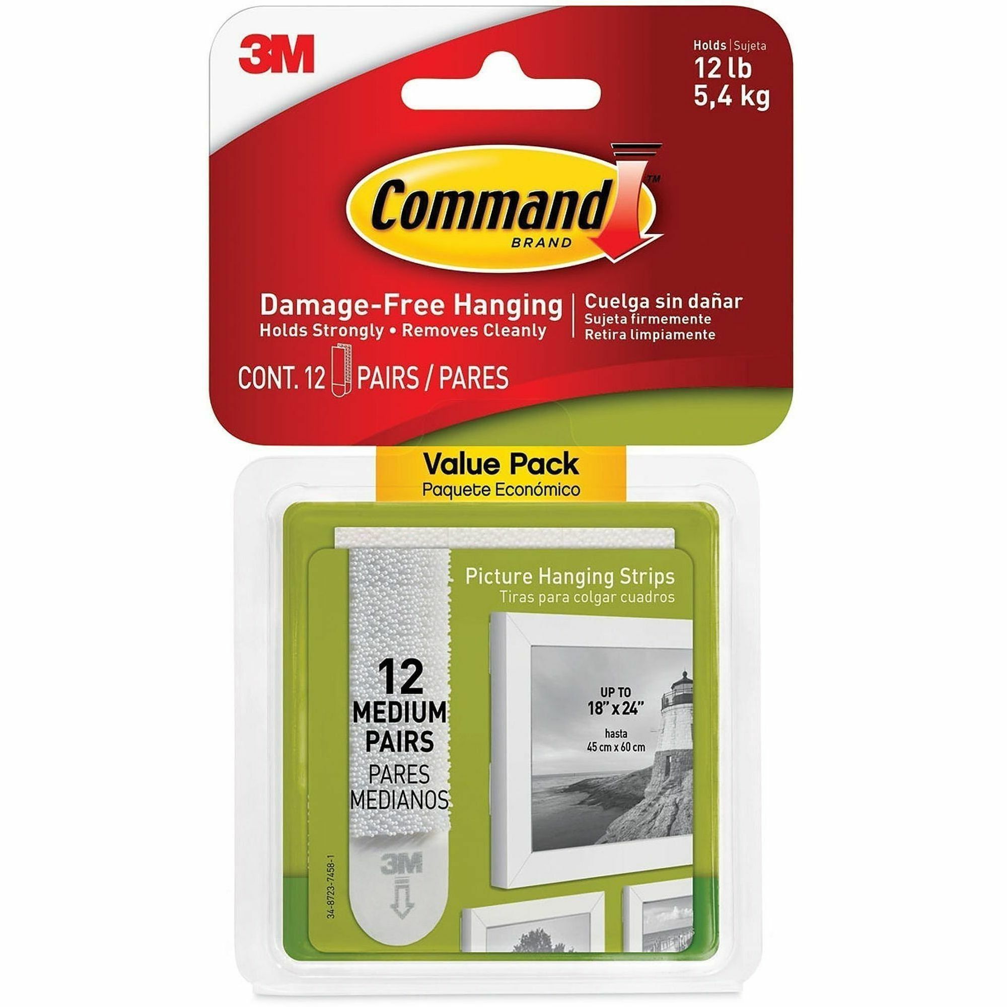 Command Medium Picture Value Pack Hanging Strips