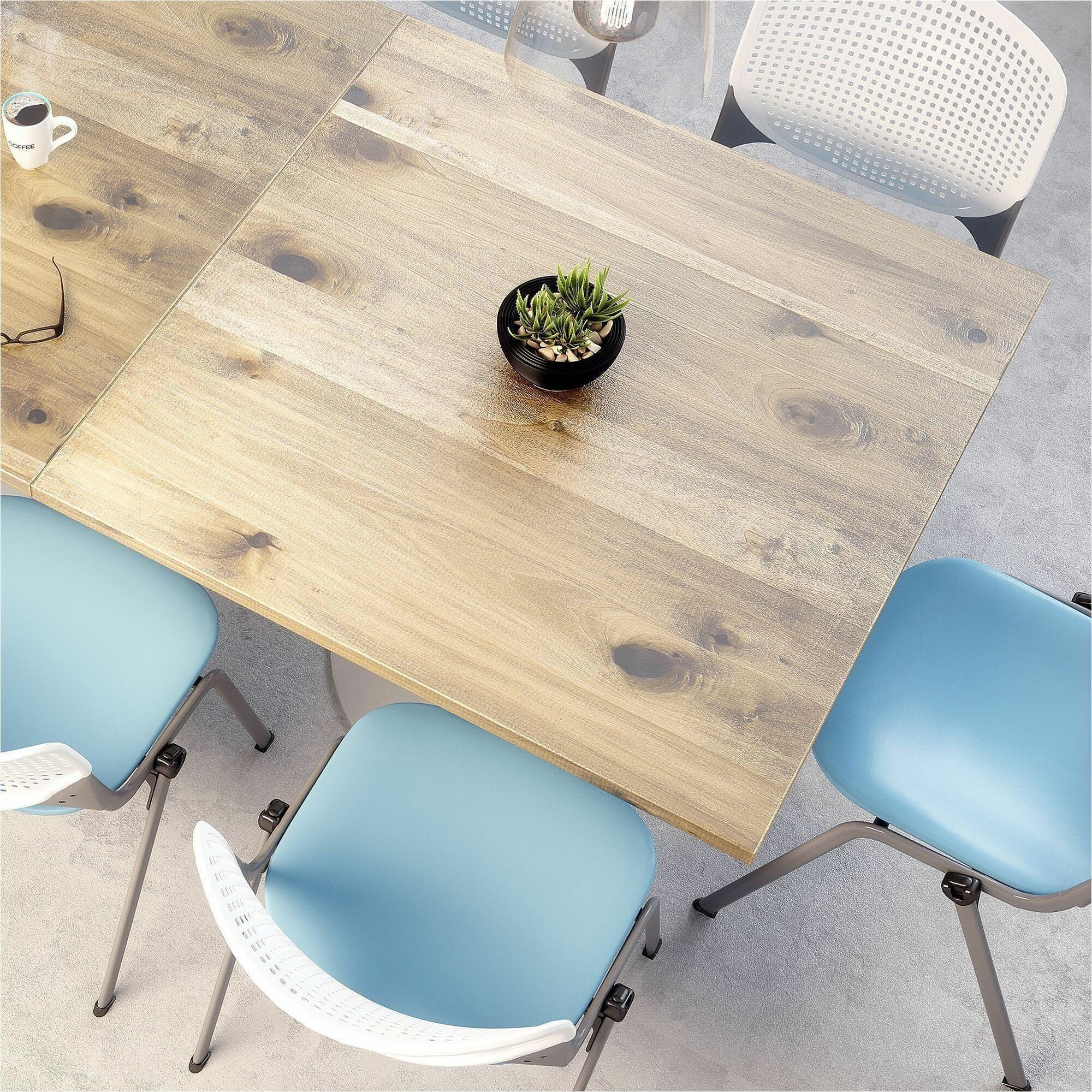 KFI 36" Square Vintage Wood Bistro Table