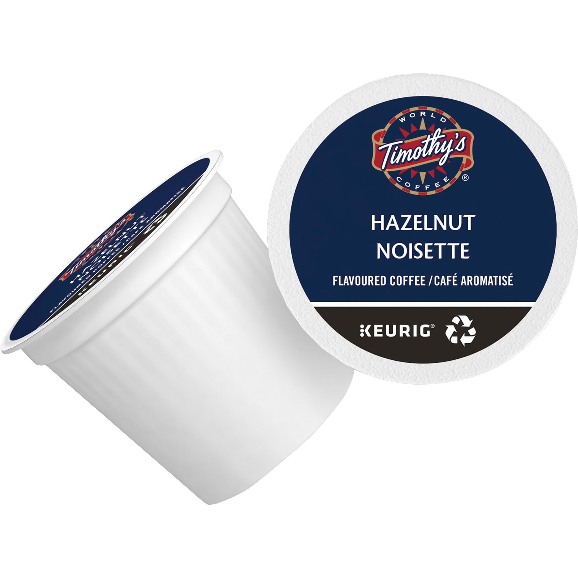 Timothy's World Coffee Hazelnut Coffee KCup Compatible with Keurig K