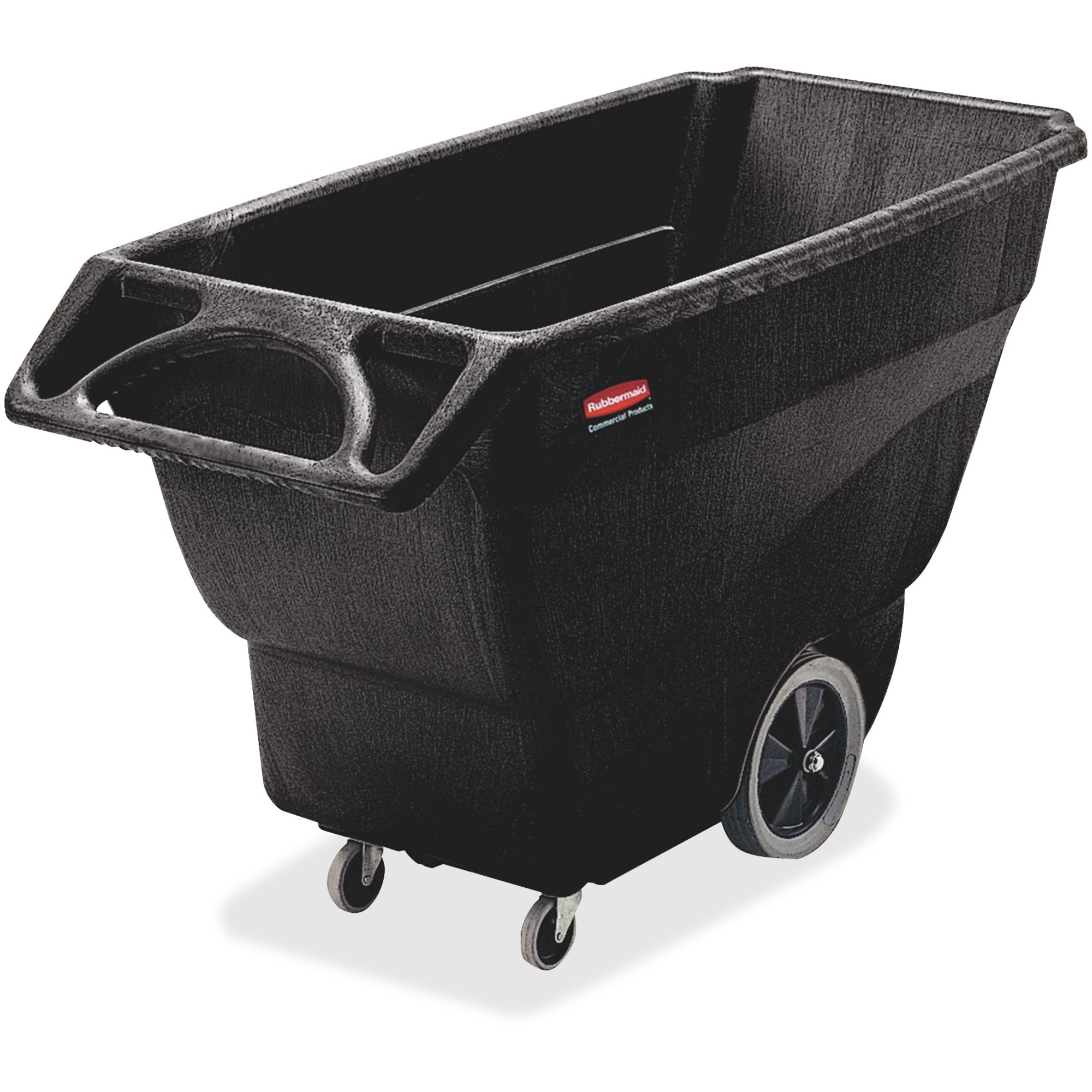 Rubbermaid Commercial Structural Foam Tilt Truck - 600 lb Load Capacity - Structural Foam - 57.38" Width x 57.38" Depth x 26.88" Height - Black - 1 Each