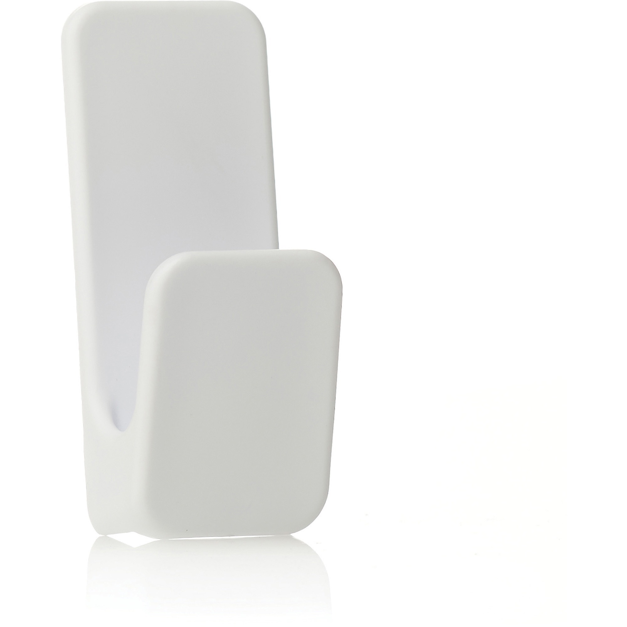 VELCRO® HANGables Removable Wall Hook - 24 Small Hook - 1 lb (453.6 g) Capacity - 2.3" Height x 1.3" Width x 1" Length - for Closet, Jewelry, Key, Office, Pet Leash, School, Wall Collage, Warehouse - White - 24 / Pack