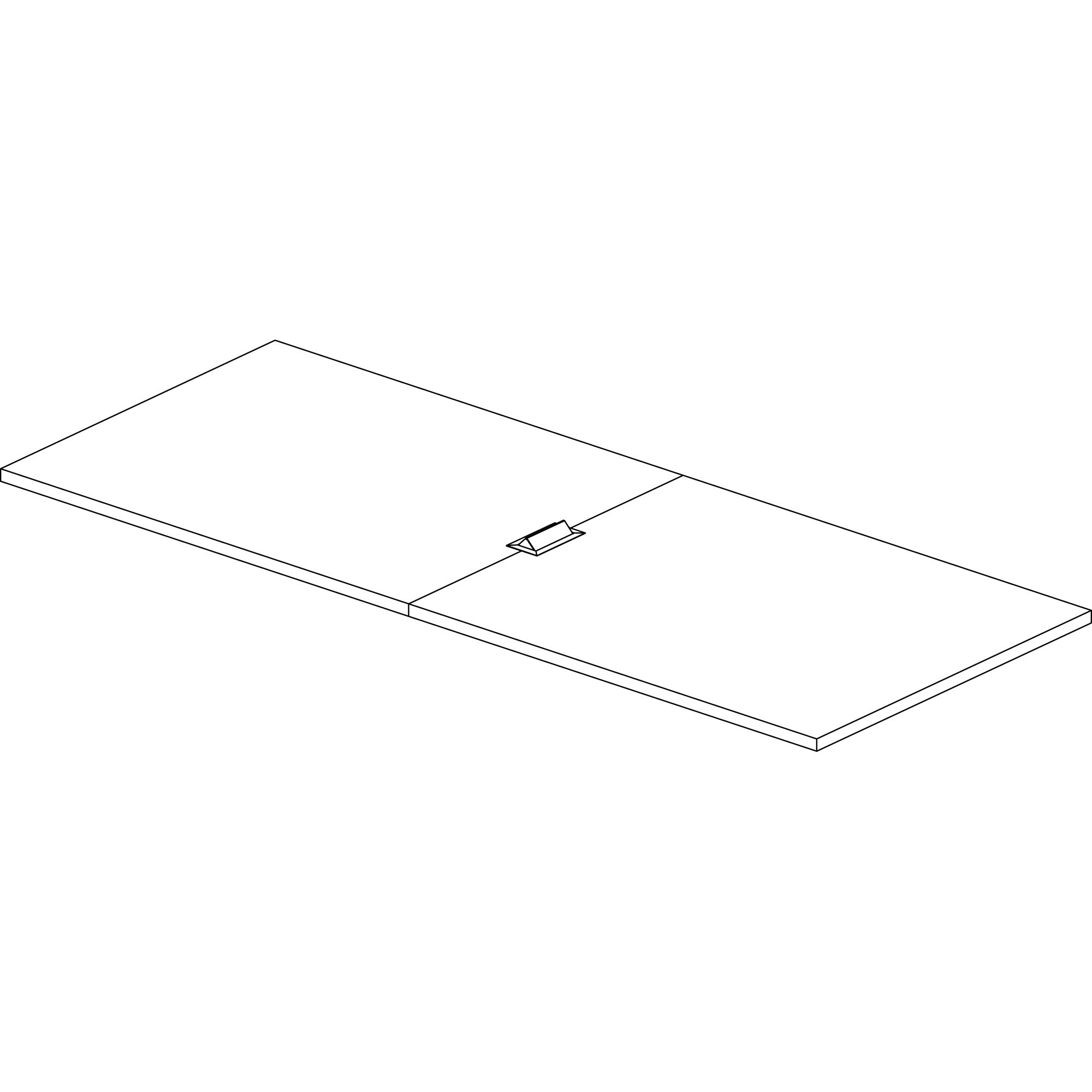 Lacasse Quorum Multiconference Rectangular Tabletop - Thermofused Laminate (TFL) Rectangle Top - 10 ft Table Top Width x 48" Table Top Depth - 1.50" Height - Assembly Required - Natural - 1 Each