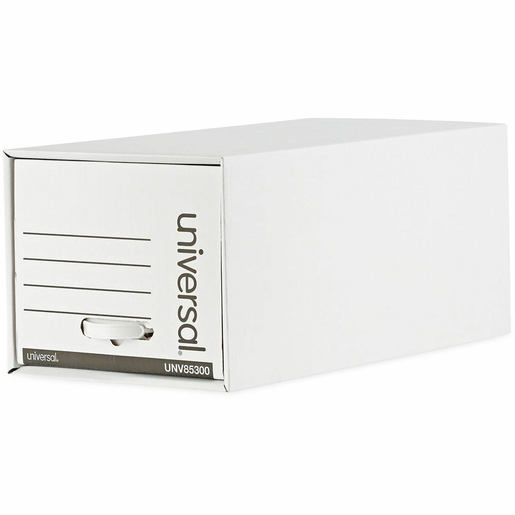 Universal Heavy-Duty Storage Drawers, Letter Files, 14" x 25.5" x 11.5" , White, 6/Carton