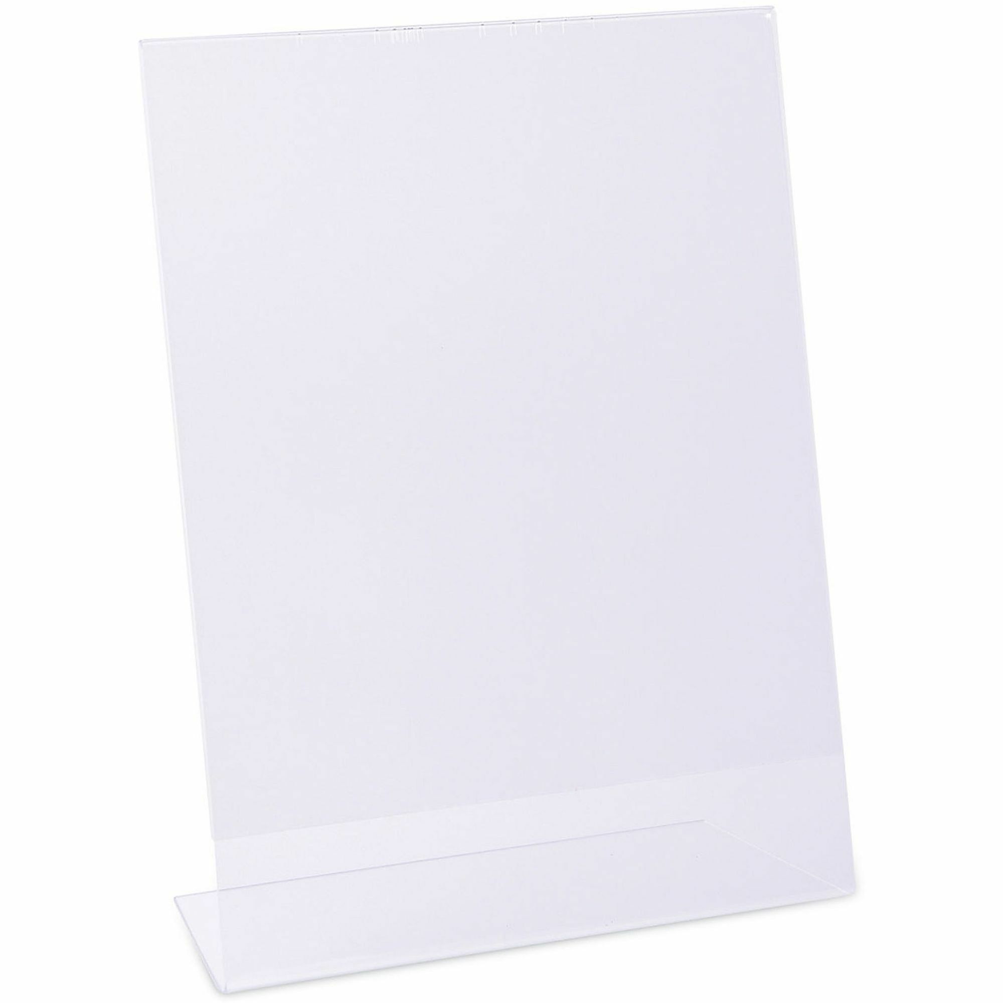Universal Photo Frame - Holds 8.50" x 11" Insert - Rectangle - Desktop - Horizontal, Vertical - Durable, Shatter Proof - Polystyrene - Clear - 3 / Pack