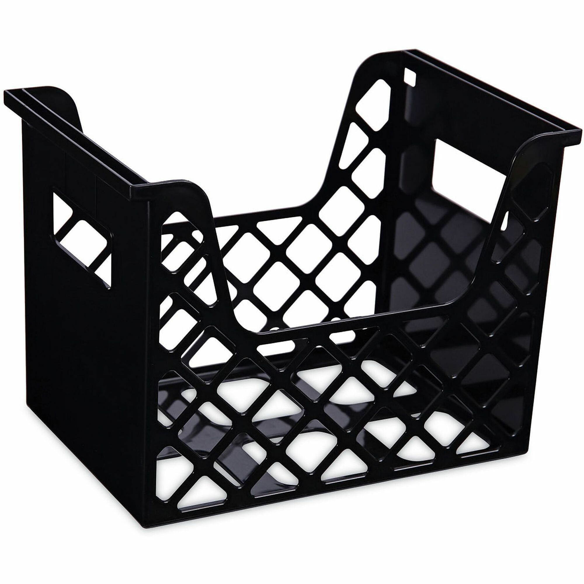 Universal Recycled Extra Capacity Desktop File Holder, Letter Size, 8.5" Long, Black