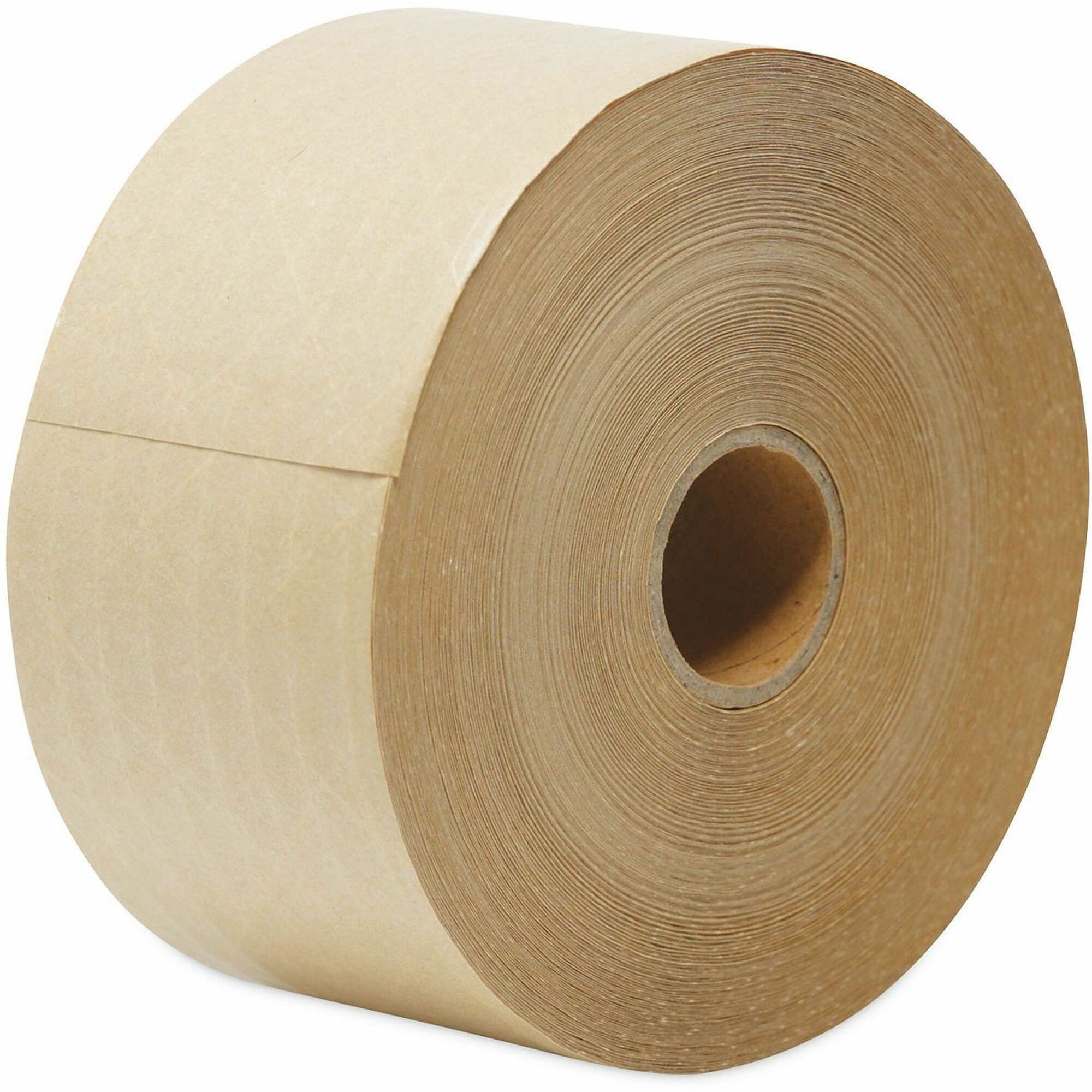 Universal Packaging Tape - 125 yd Length x 3" Width x 5 mil Thickness - 3" Core - Brown - Kraft/Glass Fiber Backing - 8 / Carton