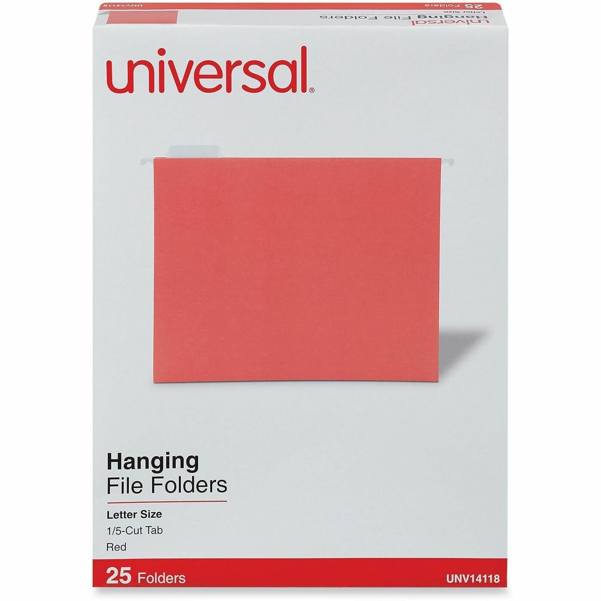 Universal 1/5 Tab Cut Letter Hanging Folder