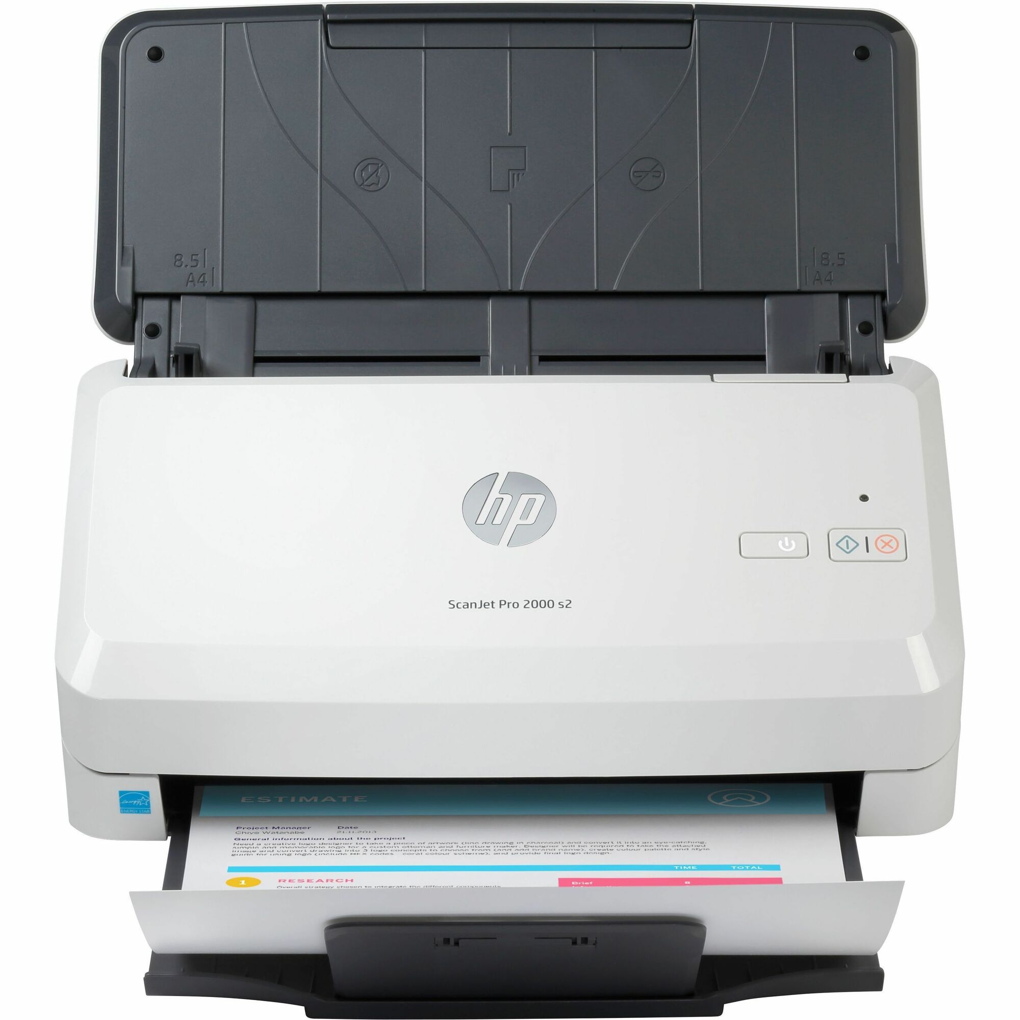 HP ScanJet Pro 2000 s2 Sheetfed Scanner - 600 dpi Optical - 35 ppm (Color) - Color, Grayscale Scan - Duplex Scanning - Cut Sheet Paper, Laser Paper, Pre-punched Paper, Cheques, Business Card, Form, Plastic Card, Stapled Media - USB