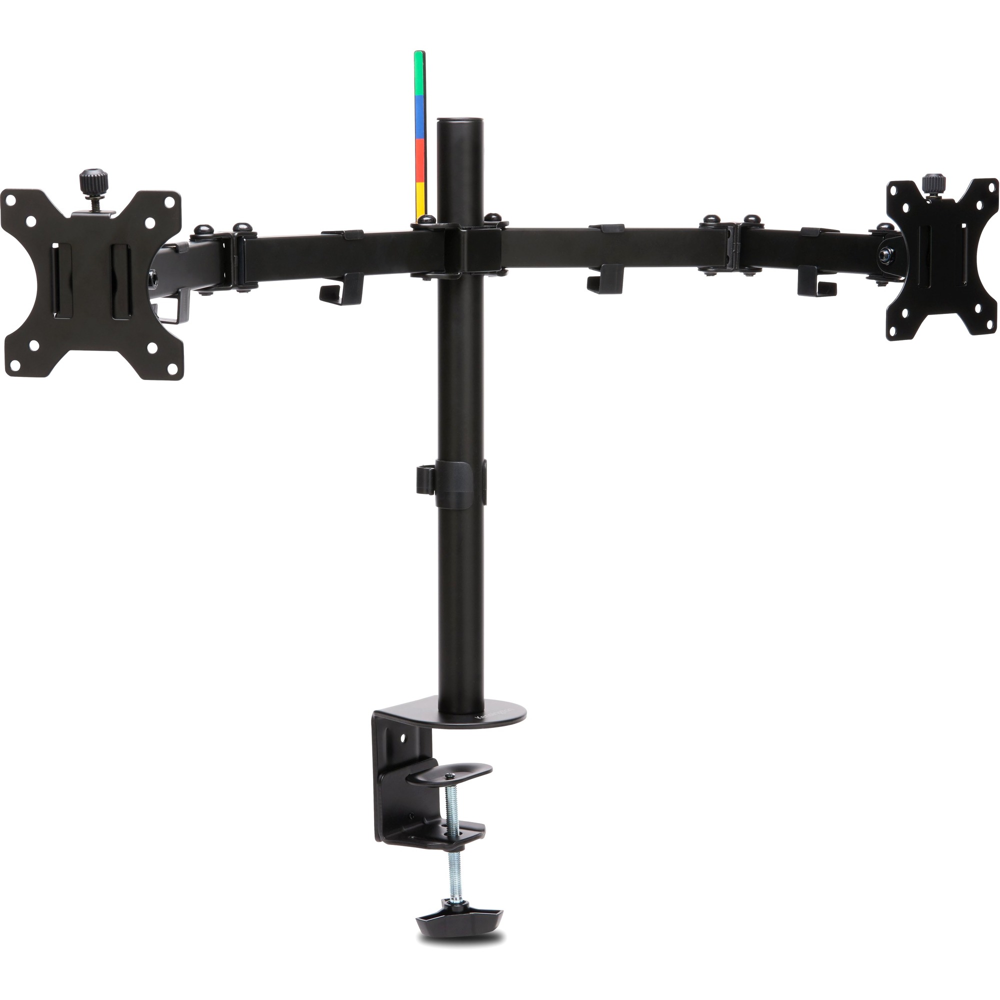 Kensington SmartFit Mounting Arm for Monitor - Black - Landscape/Portrait - Height Adjustable - 2 Display(s) Supported - 32" Screen Support - 35.27 lb (16000 g) Load Capacity - 75 x 75, 100 x 100 - VESA Mount Compatible - Steel, Aluminum, Acrylonitrile Bu