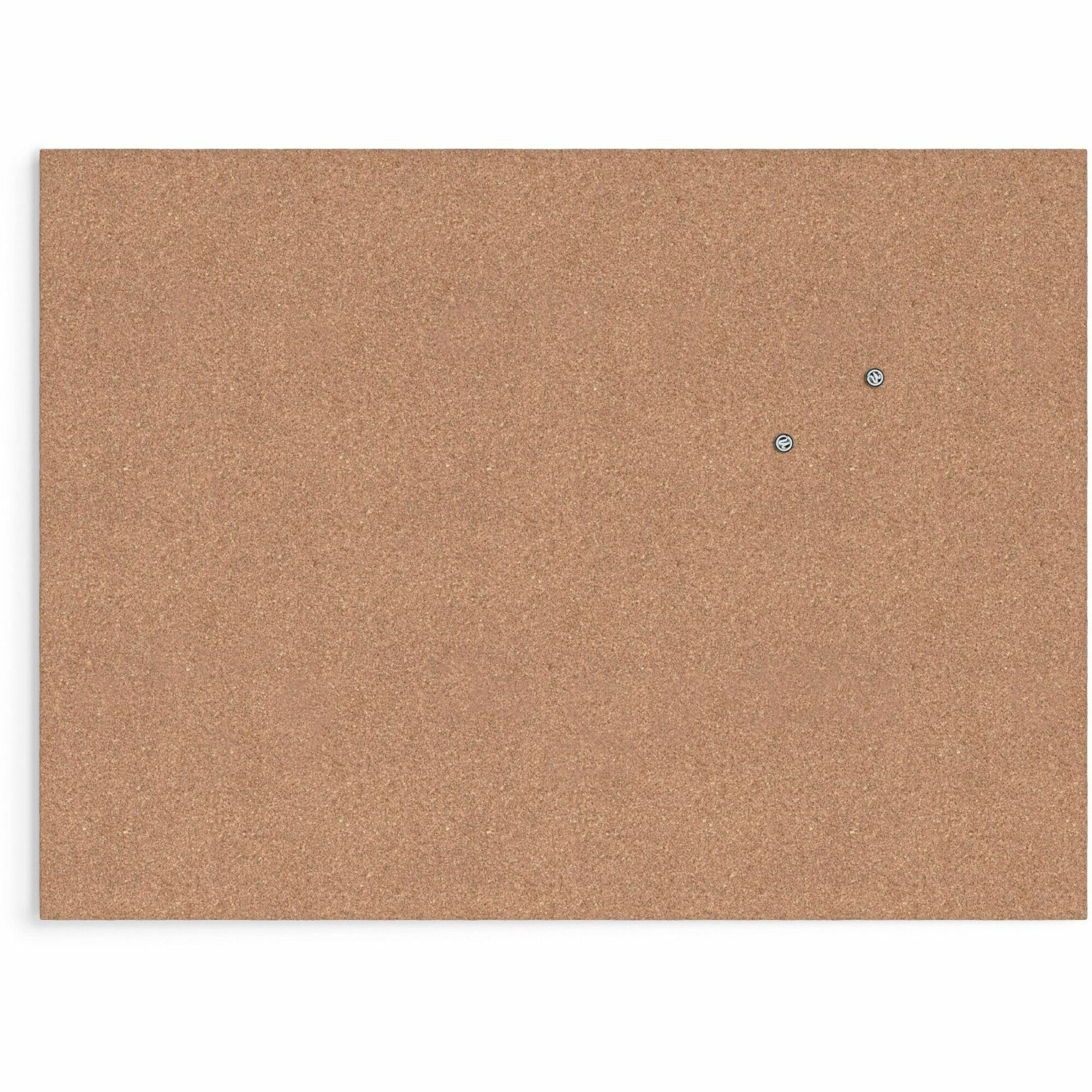 U Brands Frameless Cork Canvas Bulletin Board