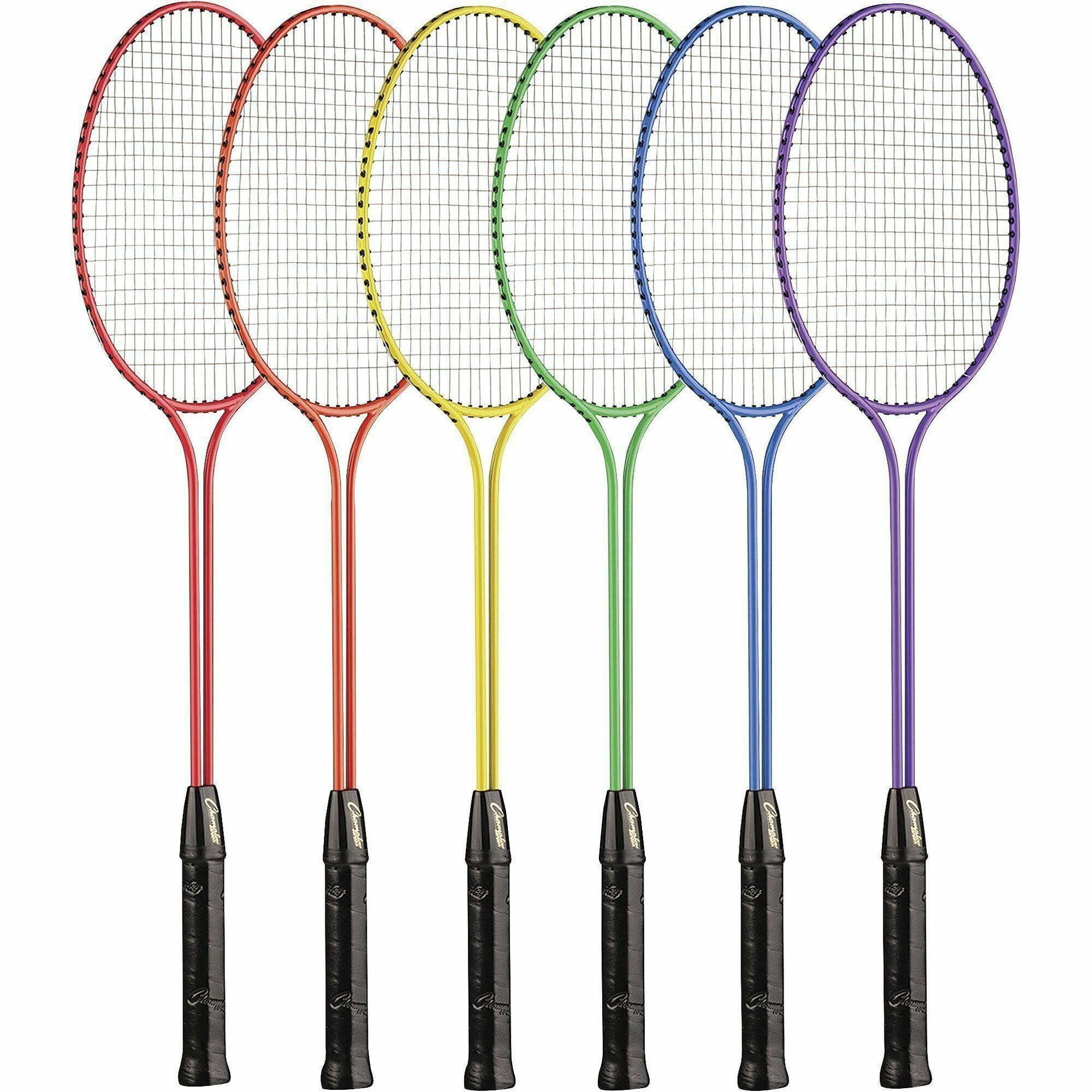 Champion Sports Tempered Steel Twin Shaft Badminton Racket Set