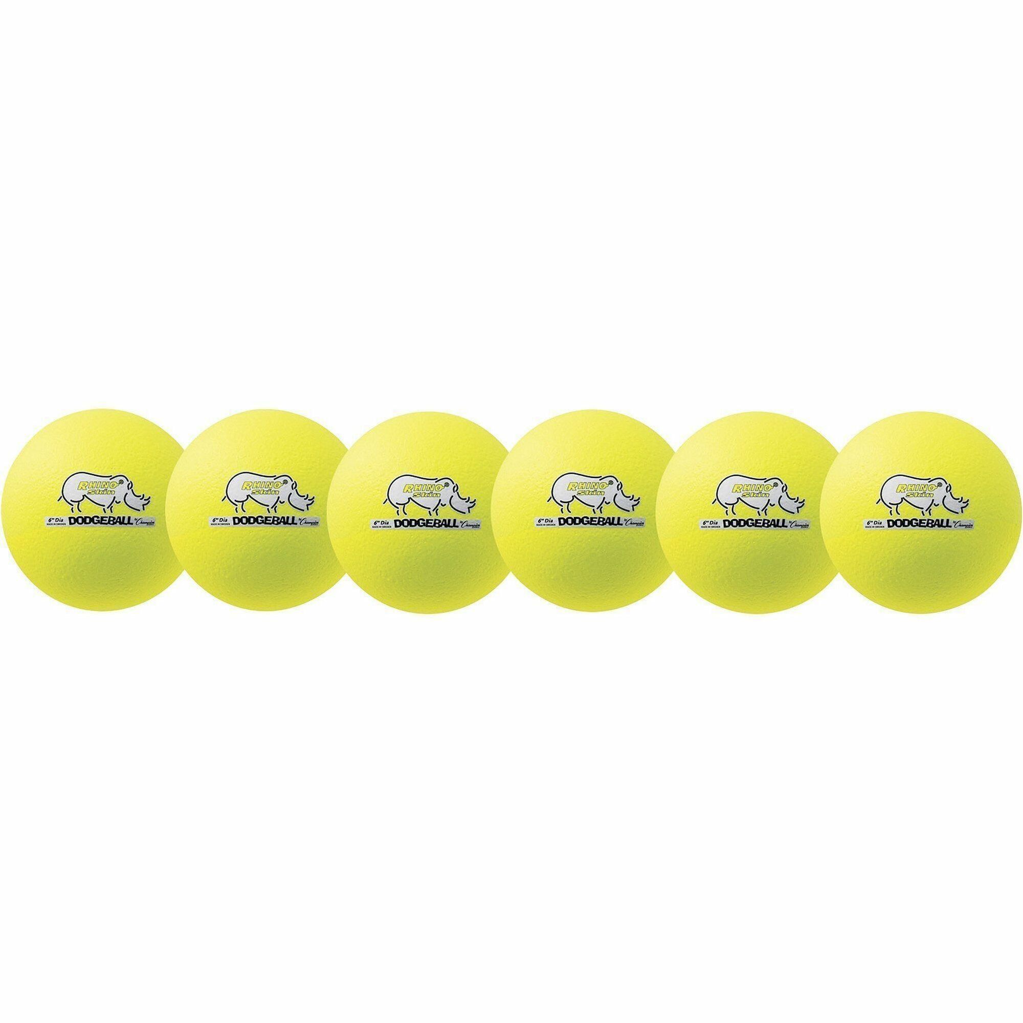Champion Sports Rhino Skin 6" Dodgeball Set
