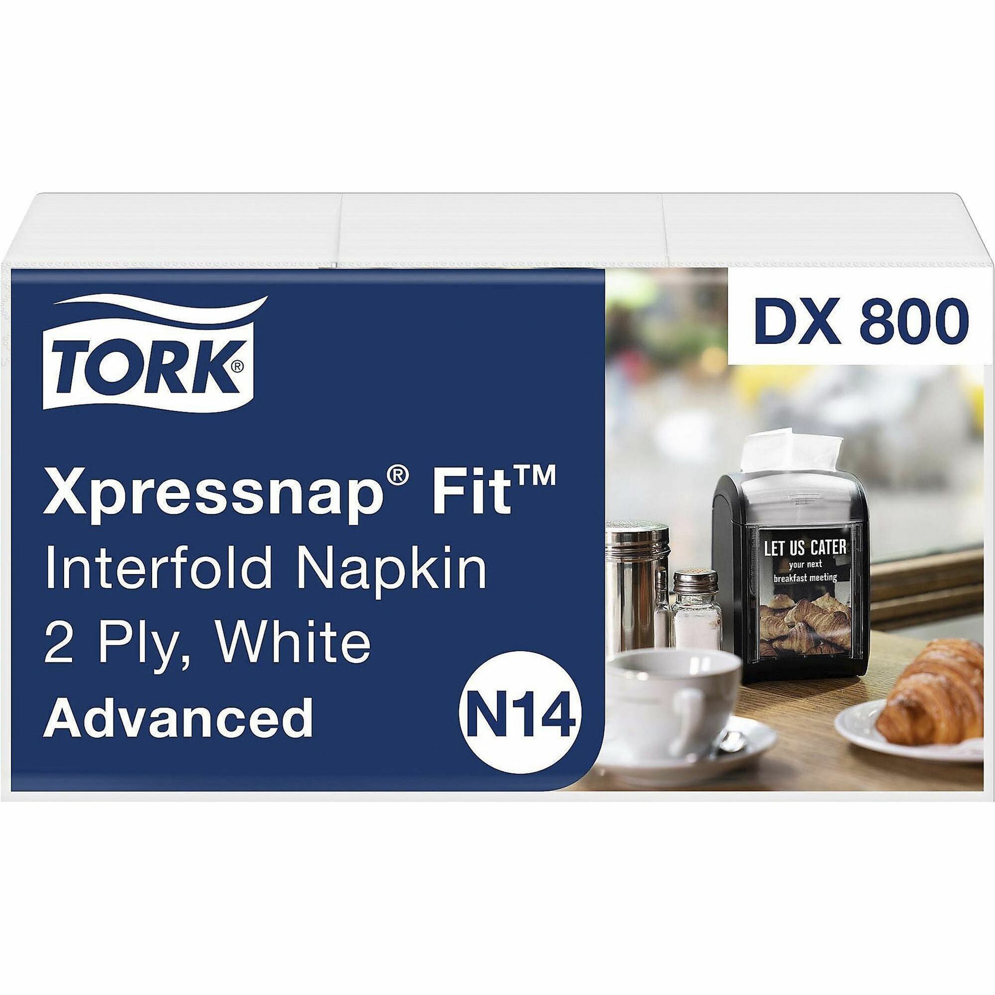 TORK Xpressnap Fit White Dispenser Napkin N14