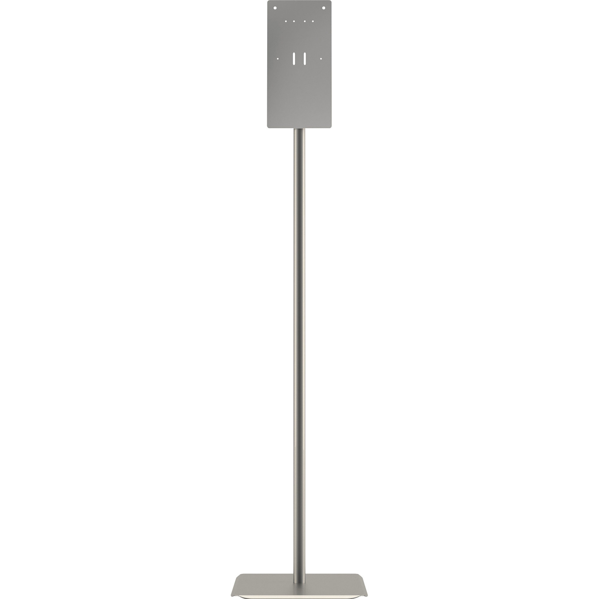 HON Hand Sanitizer Station - 54" Height x 12" Width x 16" Depth - Freestanding - Metal - Titanium