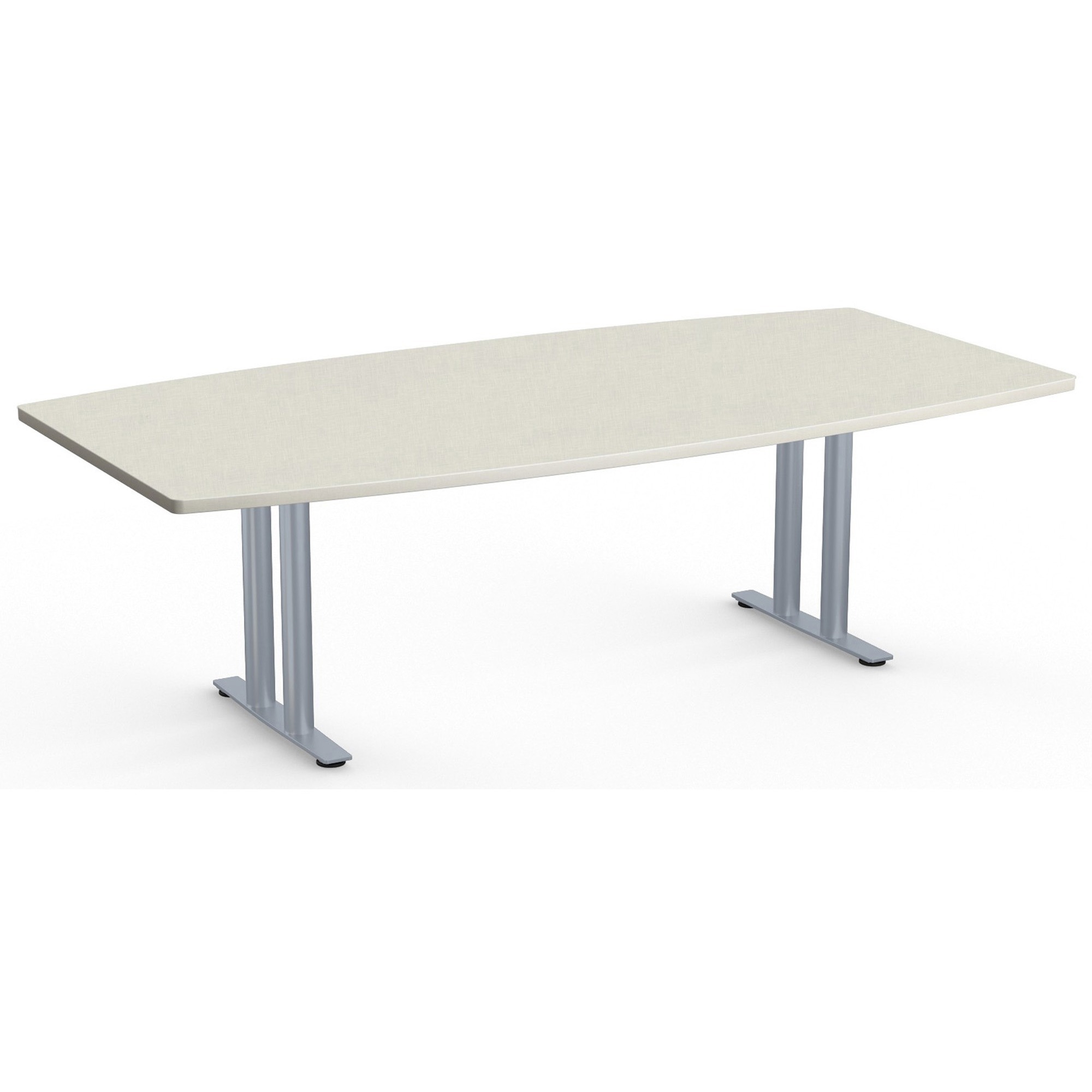 Special-T Sienna Conference Table Component - Crisp Linen Boat Top - T-shaped Base - 96" Table Top Length x 48" Table Top Width - 29" Height - Assembly Required - High Pressure Laminate (HPL) - 1 Each