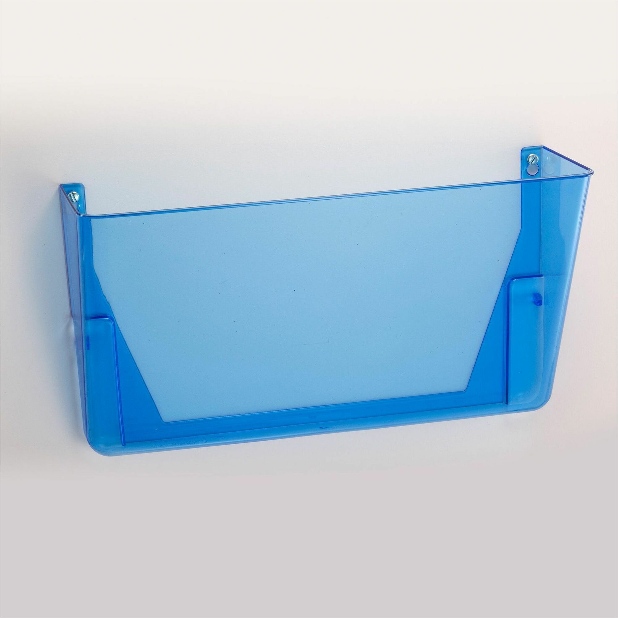 Officemate 23220 Blue Glacier Wall File, Letter Size, 3/PK, Transparent Blue